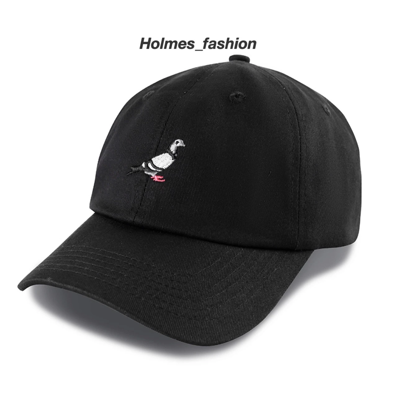 [Holmes]美牌 Staple Twill Cap 鴿子 刺繡 老帽 黑色 深藍色 嘻哈 熱狗著用
