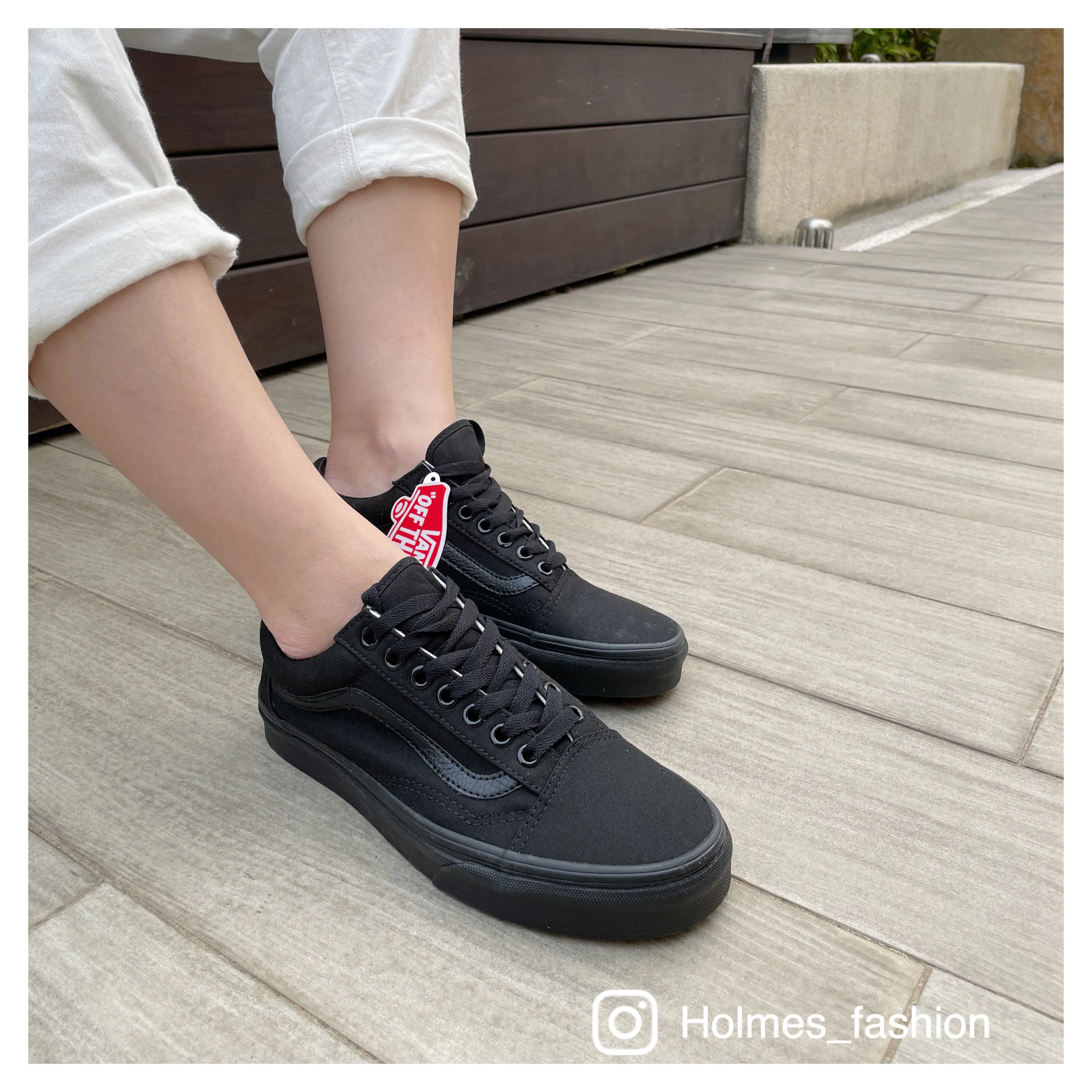 [Holmes]VANS OLD SKOOL BLACK 全黑 經典款