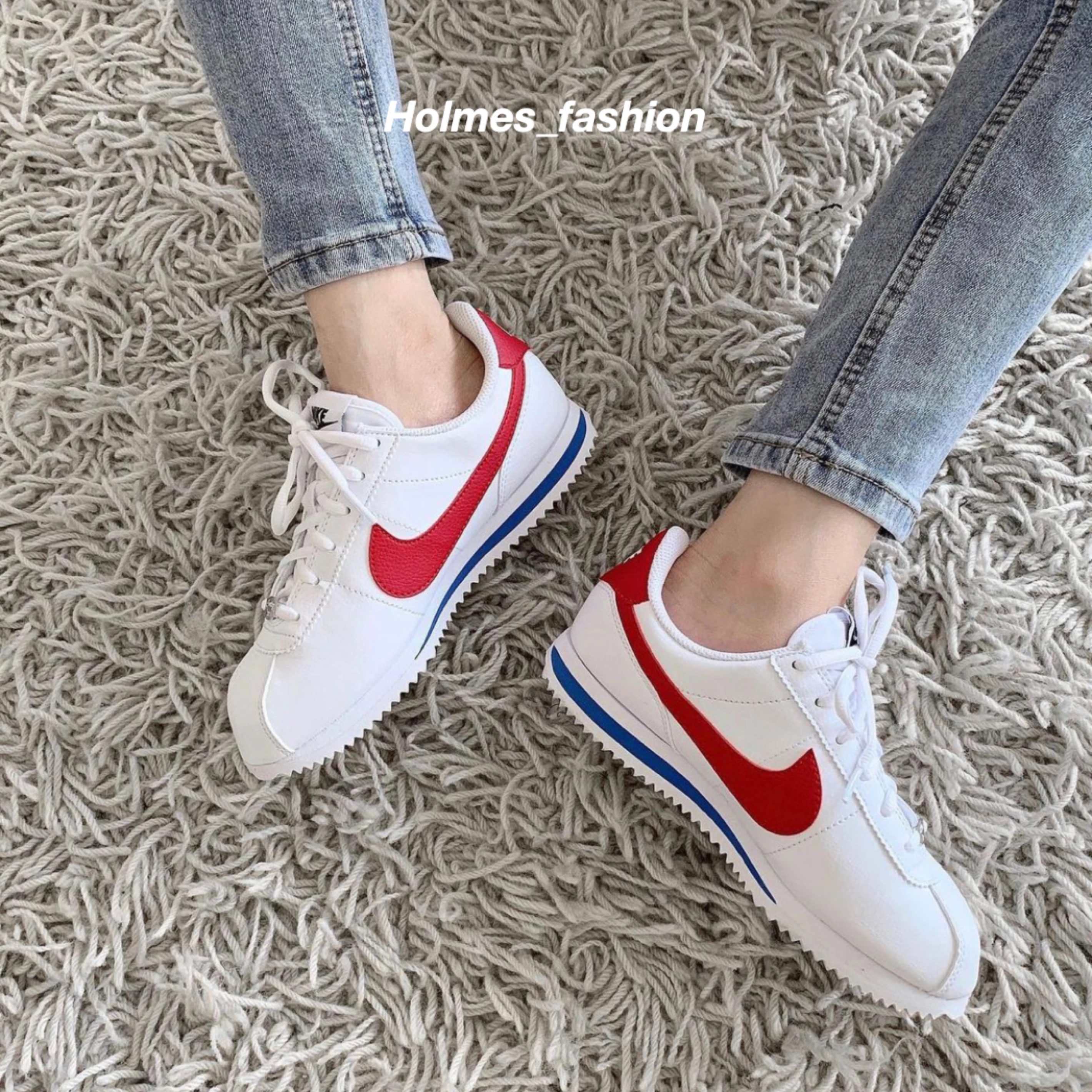 [Holmes]NIKE CORTEZ BASIC SL 904764 103 大童版 阿甘鞋 鐵牌 經典OG配色 藍紅 出清特賣不退換