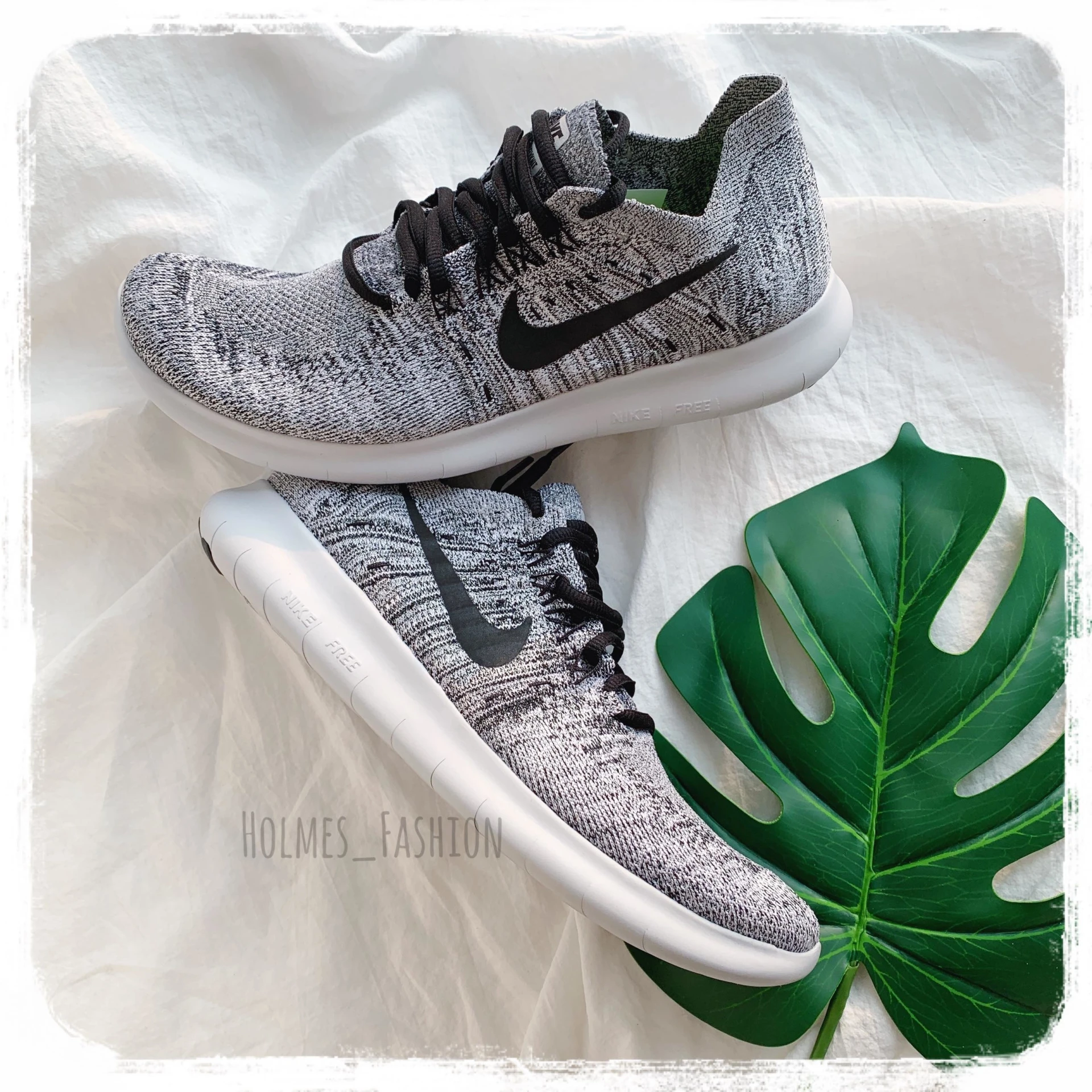 [Holmes]Nike Free RN Flyknit 880844 101 灰雪花