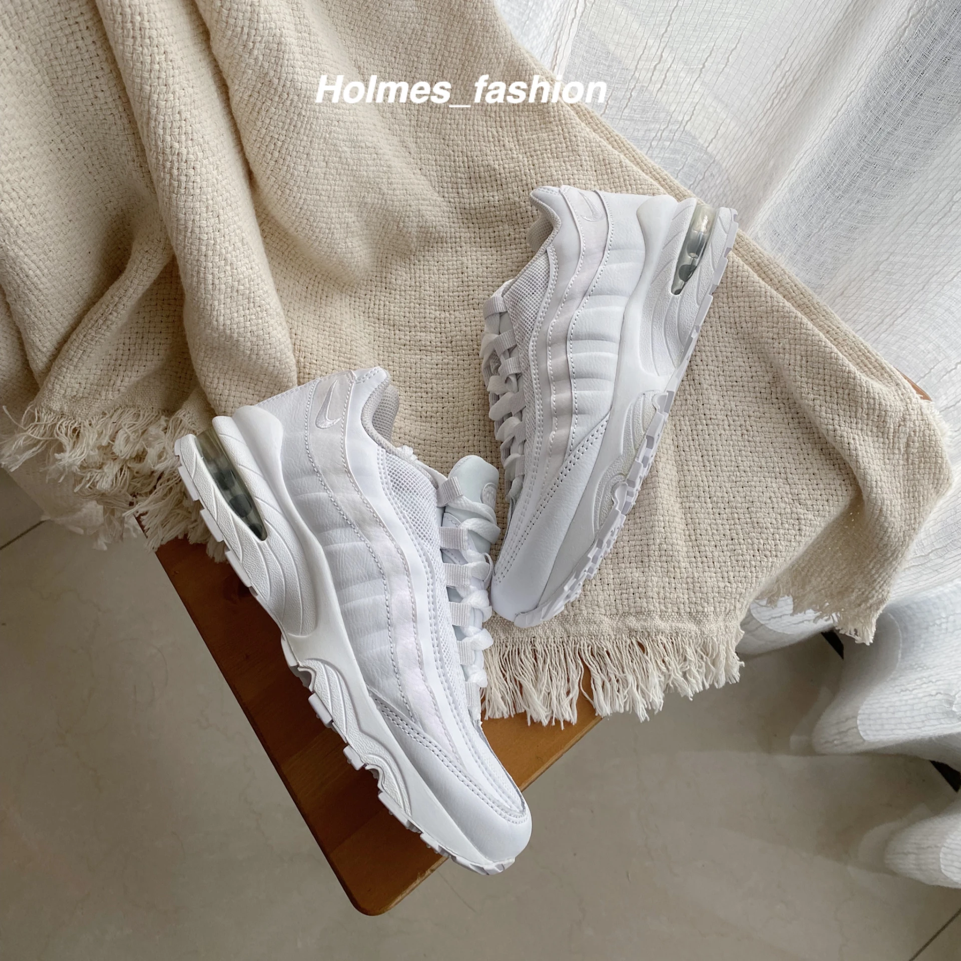 [Holmes]NIKE MAX 95 GS WHITE 307565-109 全白增高鞋