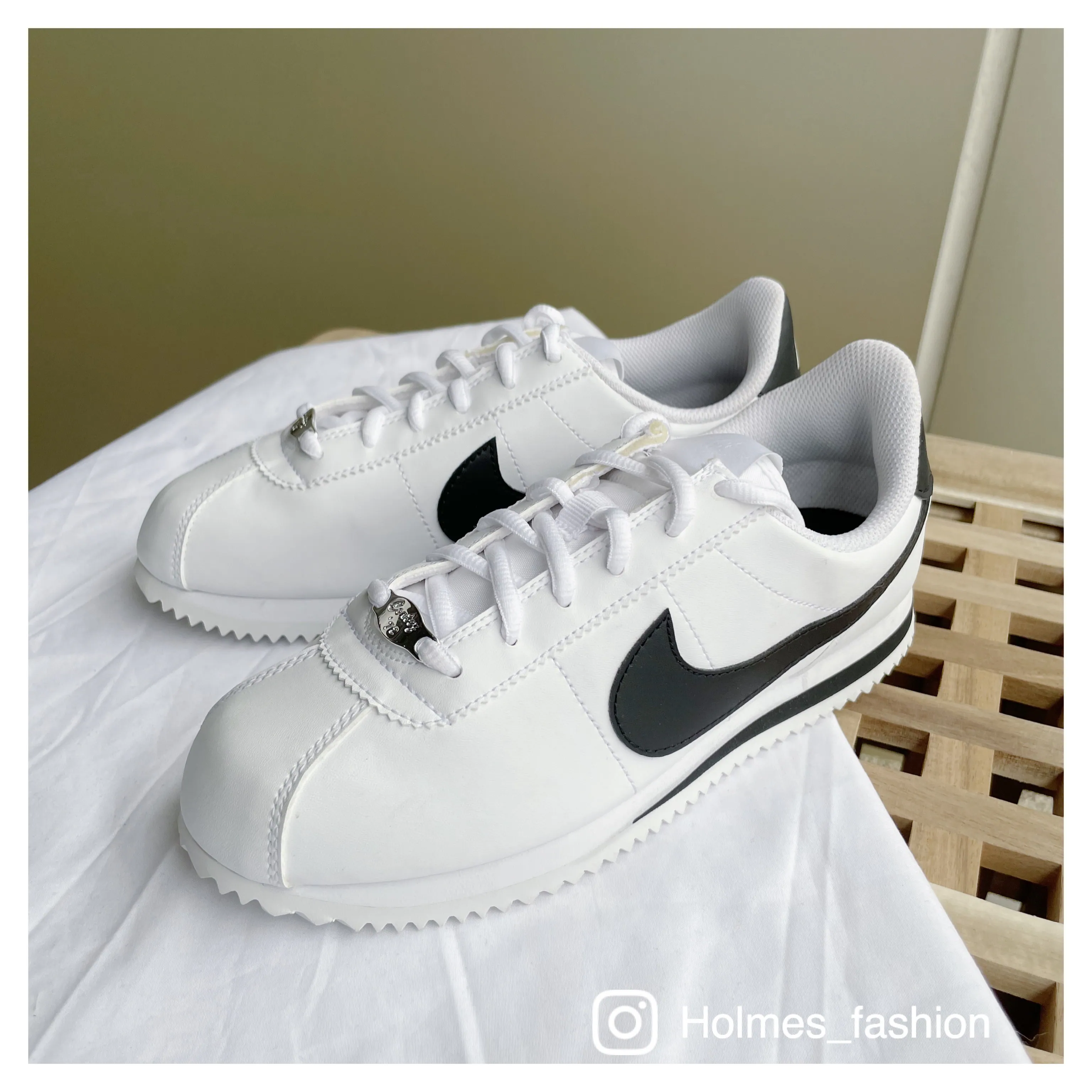 [Holmes]NIKE CORTEZ BASIC SL 904764 102 大童 阿甘鞋 白黑
