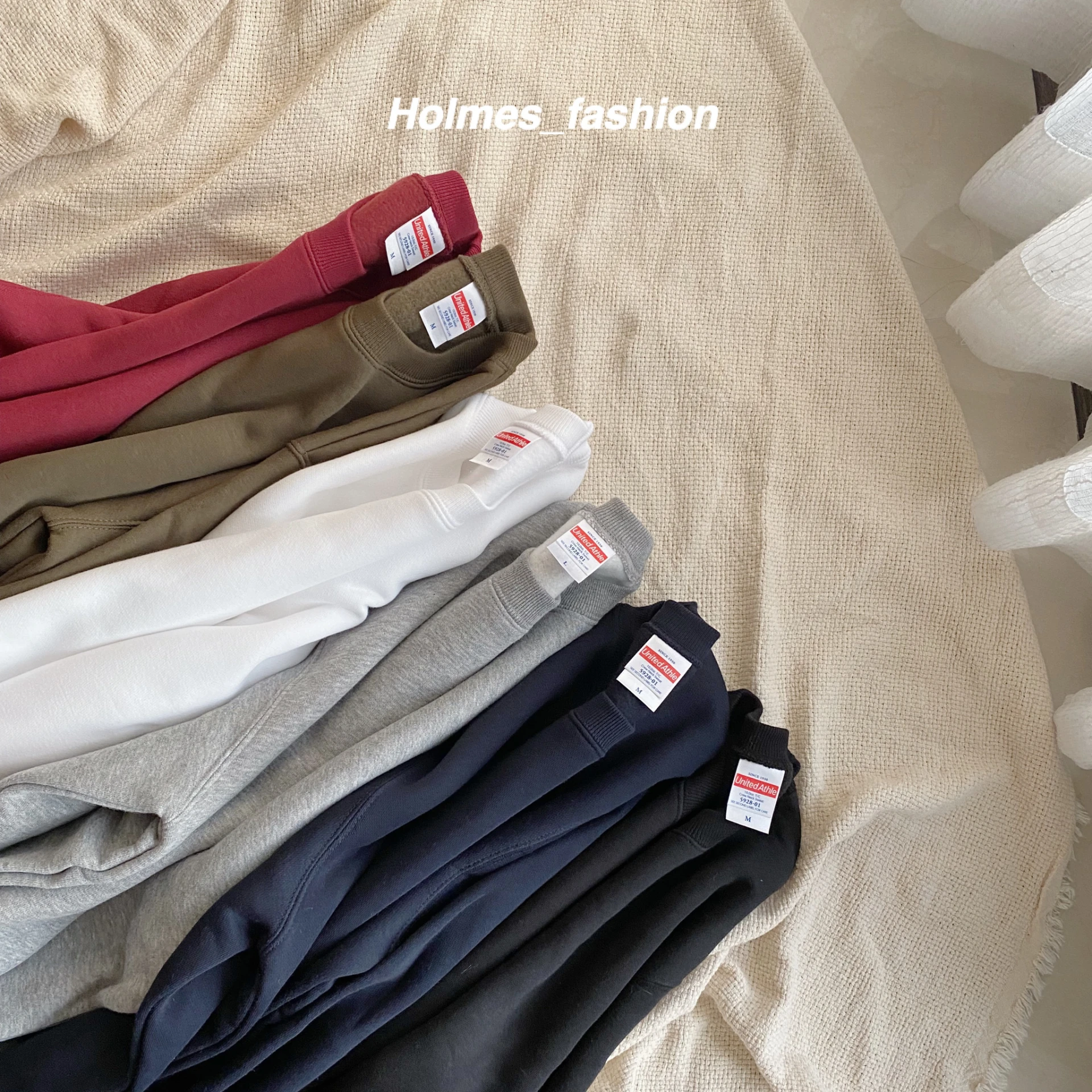 [Holmes]UNITED ATHLE 10.0oz UA 圓領大學T恤(內刷毛)(現貨+預購)