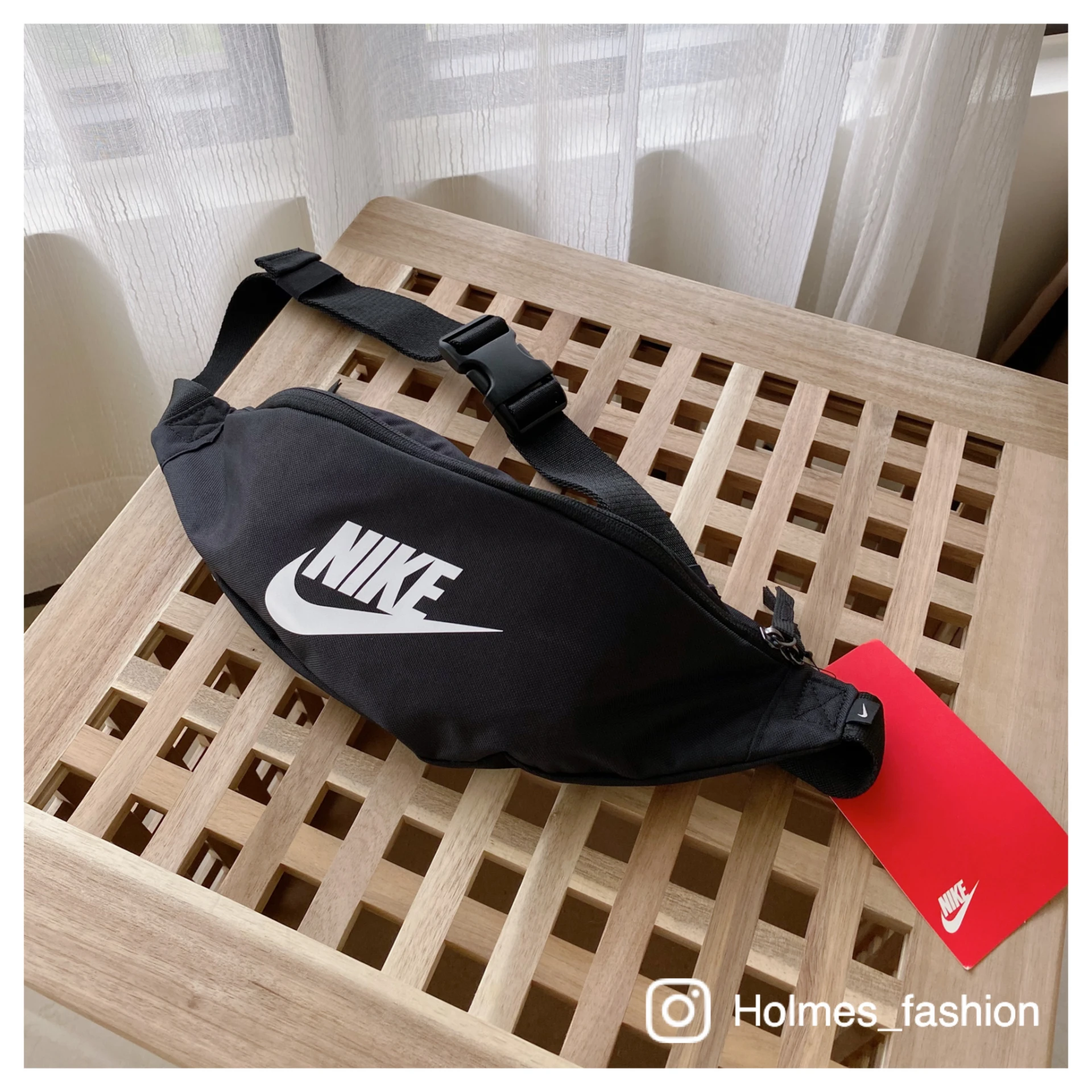 NIKE Heritage Hip Pack 男女款 斜背包 LOGO 腰包 黑色 白LOGO 黑LOGO 迷彩綠