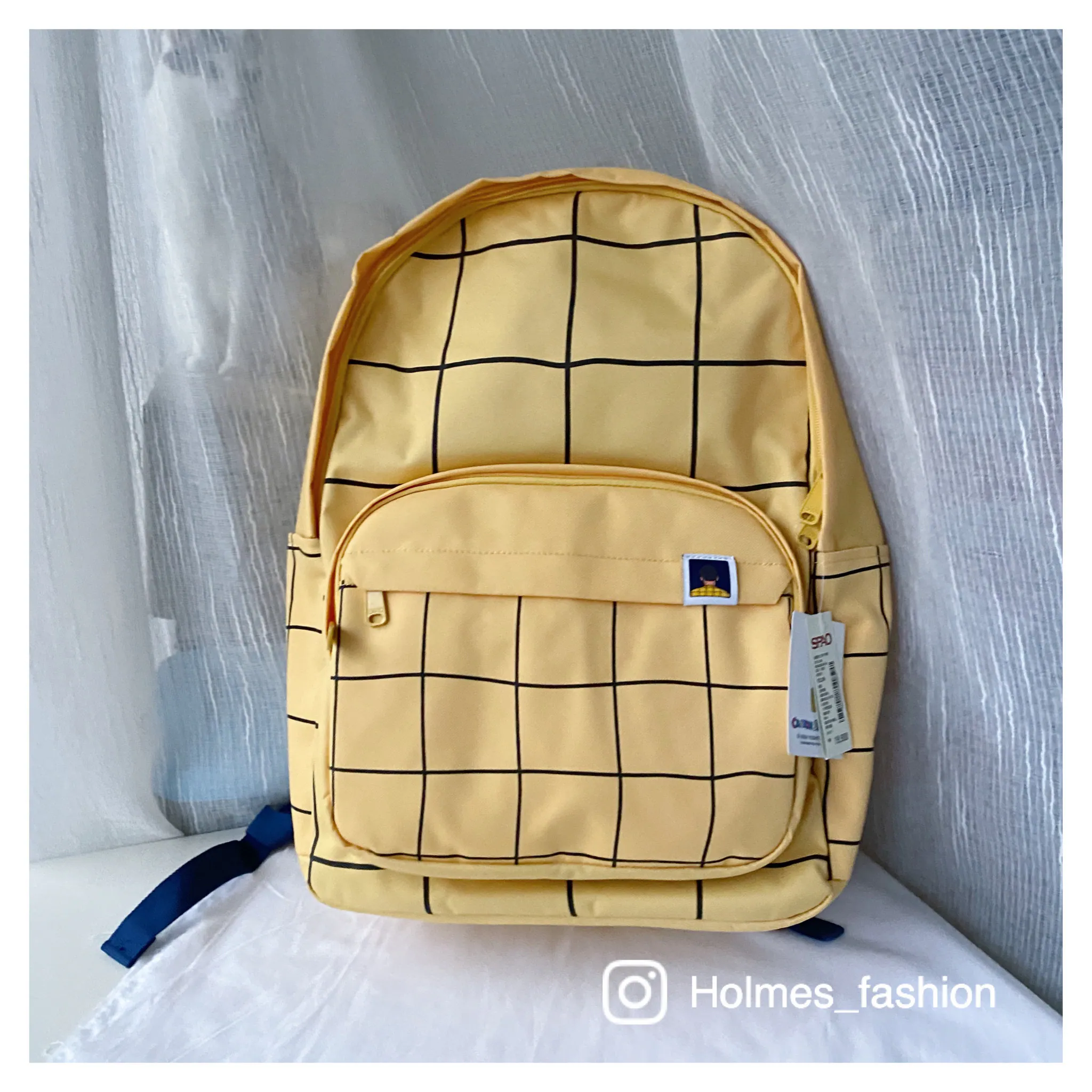 [Holmes]SPAO x 蠟筆小新 三層拉鍊 後背包 園長