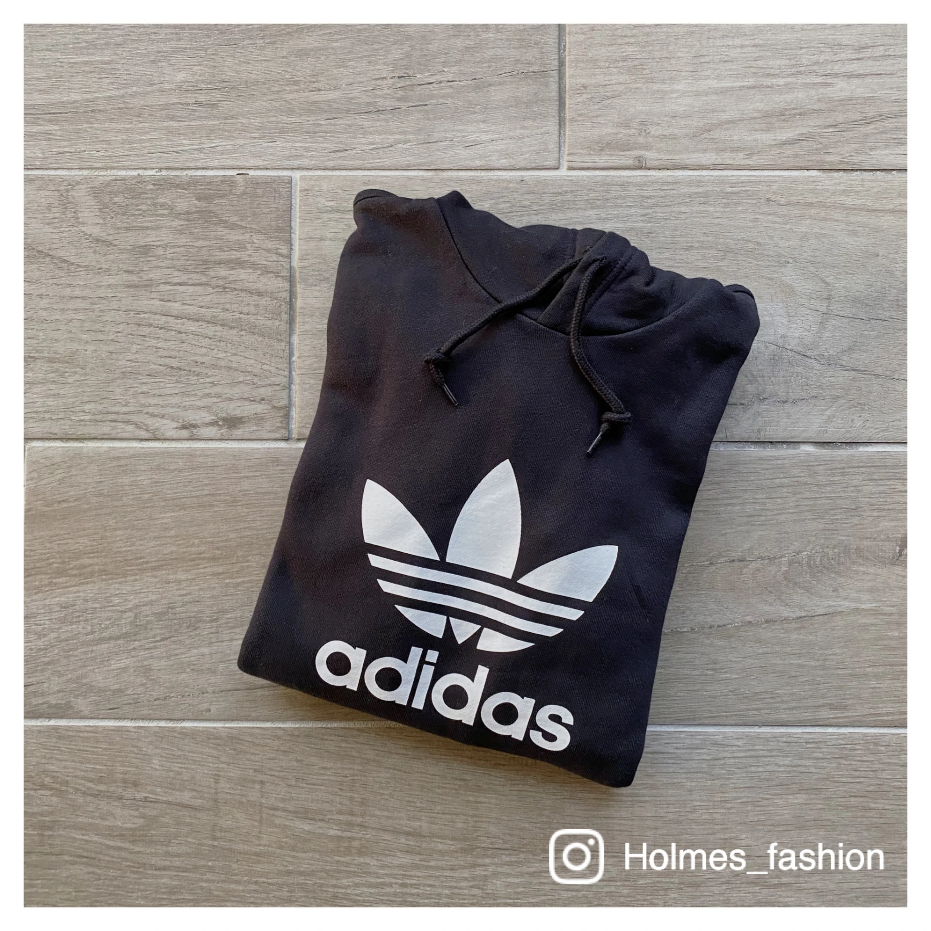 [Holmes]ADIDAS ORIGINALS HOODIE  大三葉草 連帽衛衣 帽踢 帽TEE CW1240 黑色