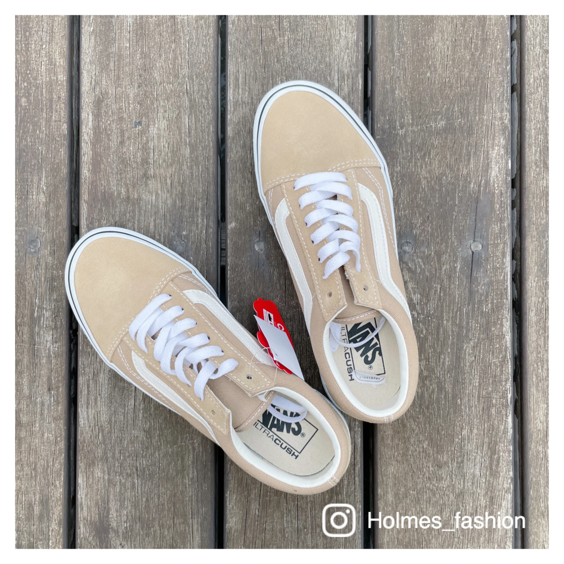 [Holmes]VANS OLD SKOOL DK 奶茶色 日本限定