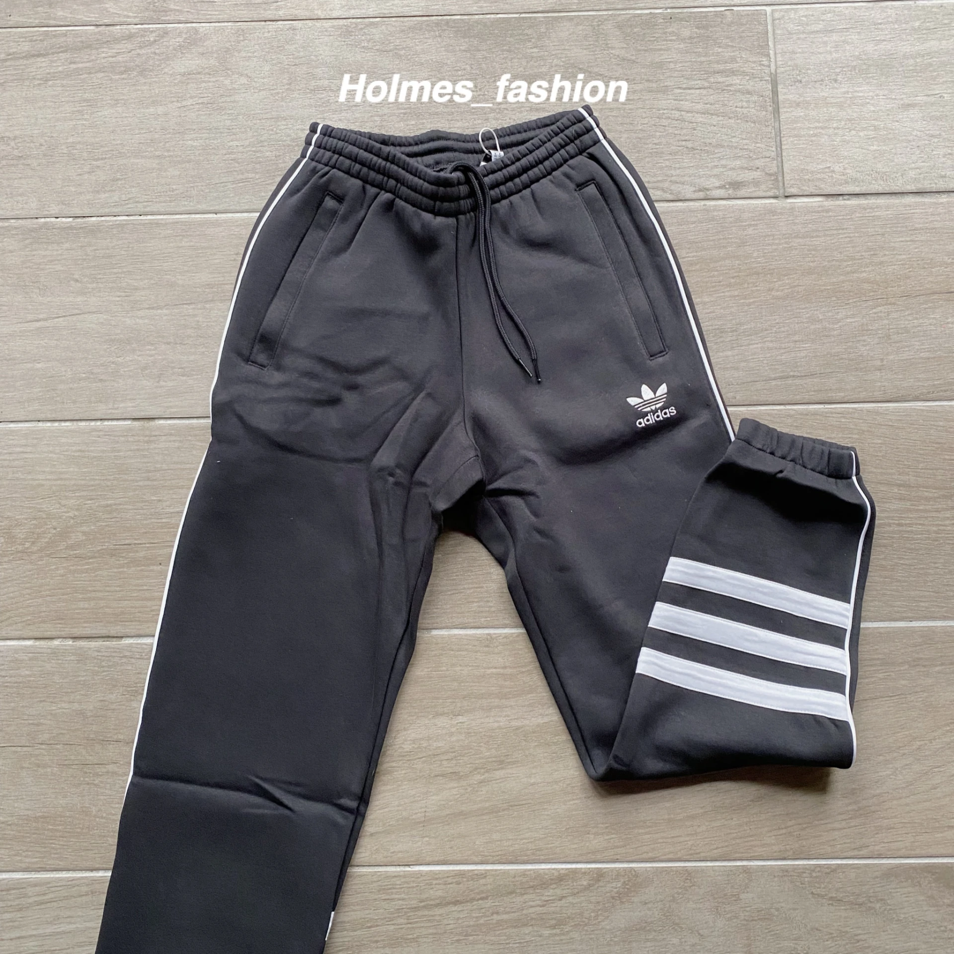 [Holmes]ADIDAS AUTH SWEATPANTS 三葉草 三槓長褲 棉褲 DH3857
