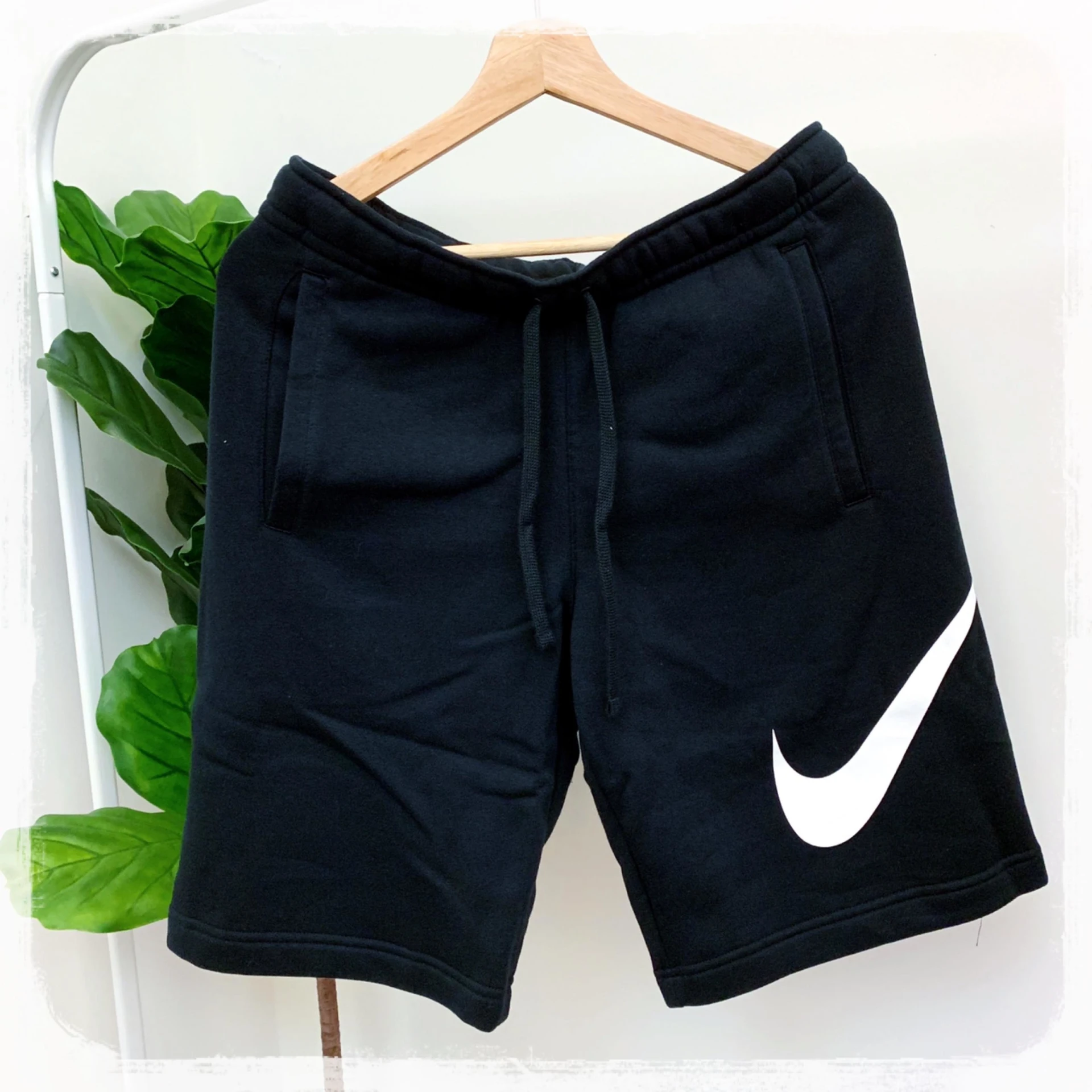[Holmes]NIKE JERSEY SHORT 大勾勾 棉褲 抽繩 短褲 黑白 淺灰 深灰 深藍 843520-010 063 071 451