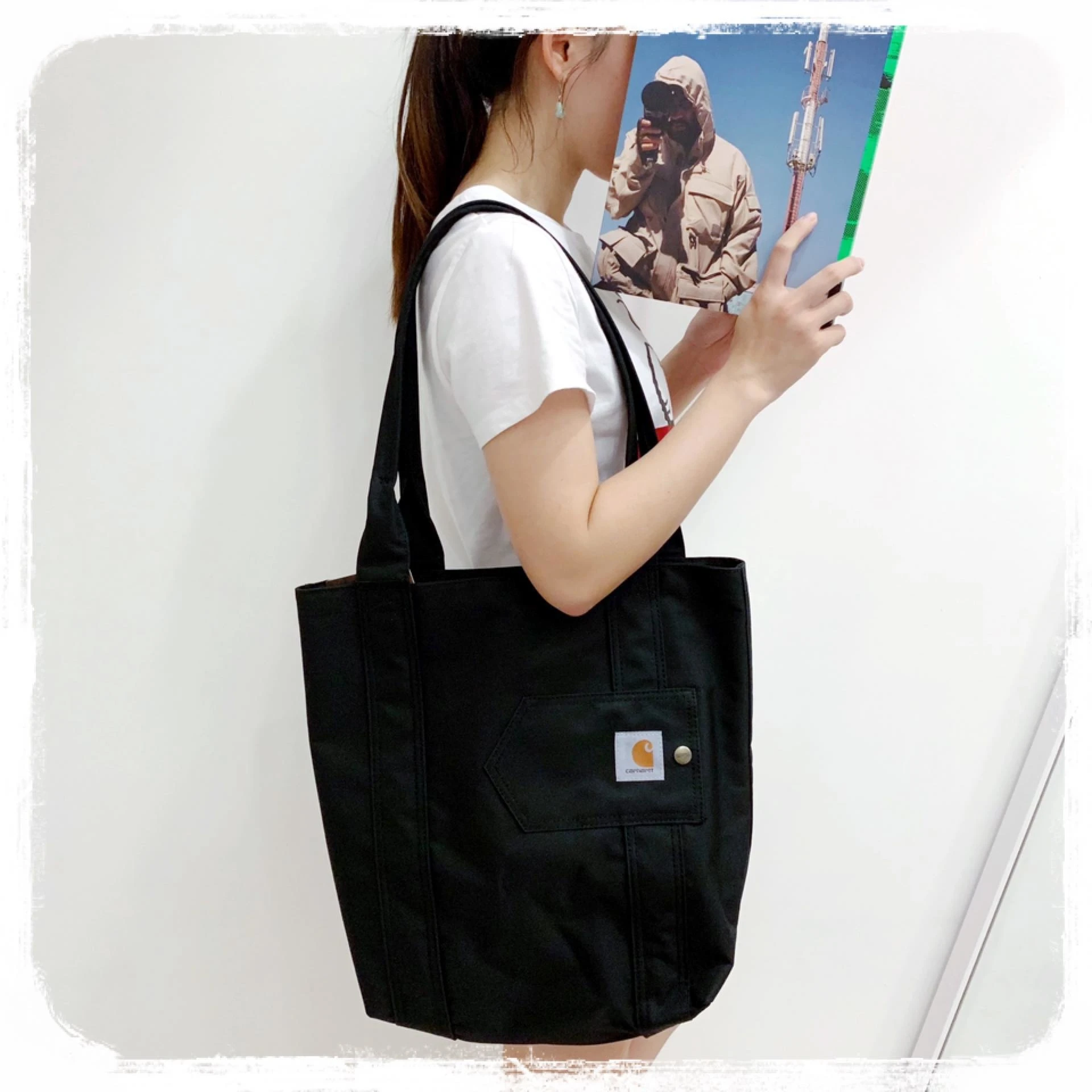 [Holmes]Carhartt Legacy Essential Tote 手提袋 大容量 帆布托特包 黑色