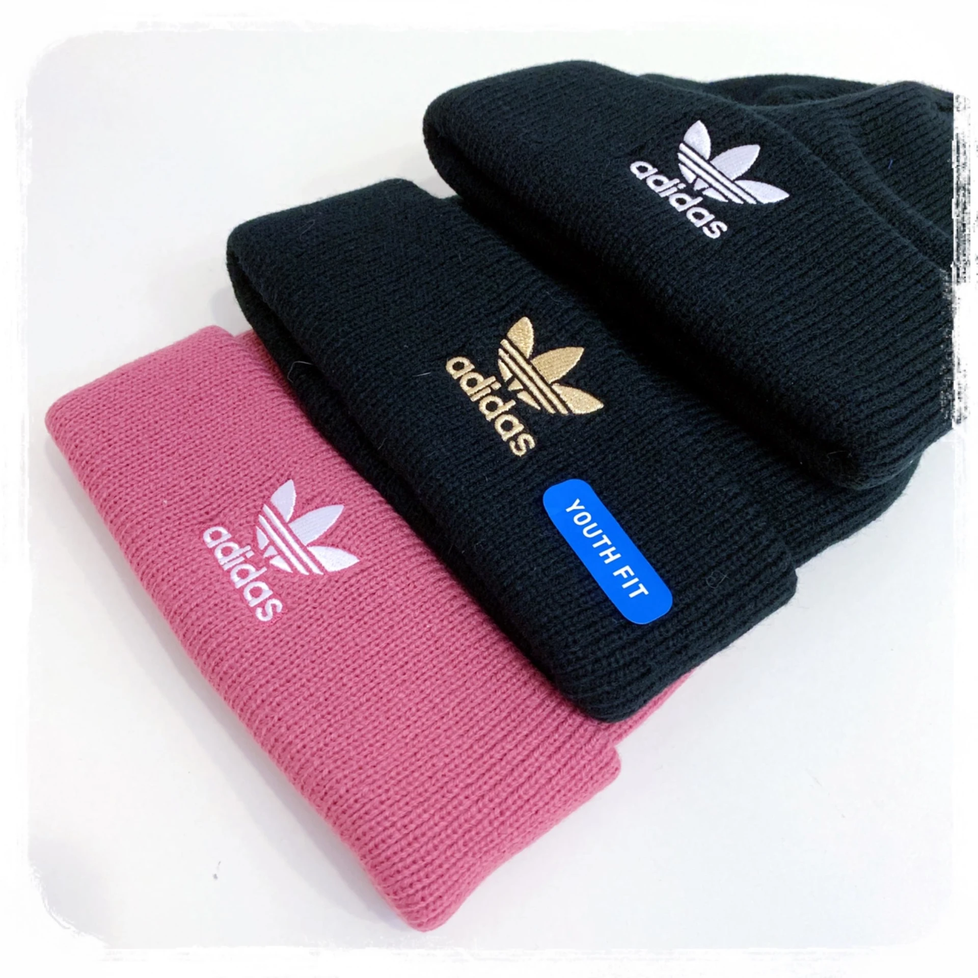 [Holmes]ADIDAS ORIGINALS 三葉草 刺繡小標 毛帽