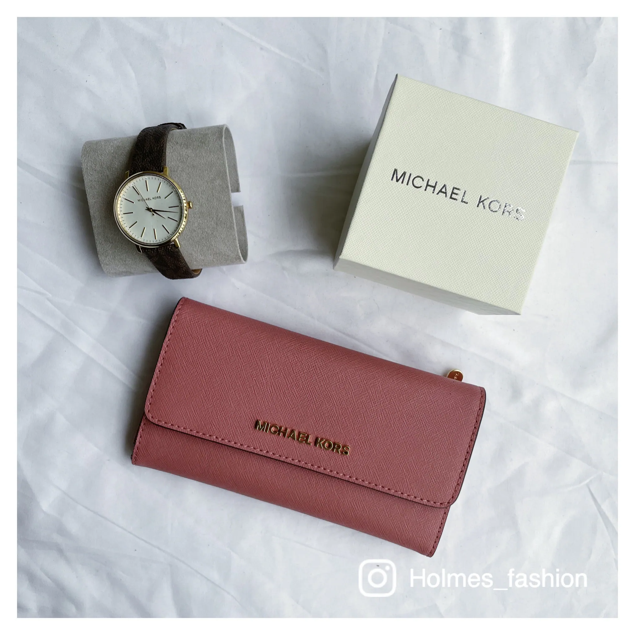 [Holmes]MICHAEL KORS 三層扣式長夾 MK 長夾