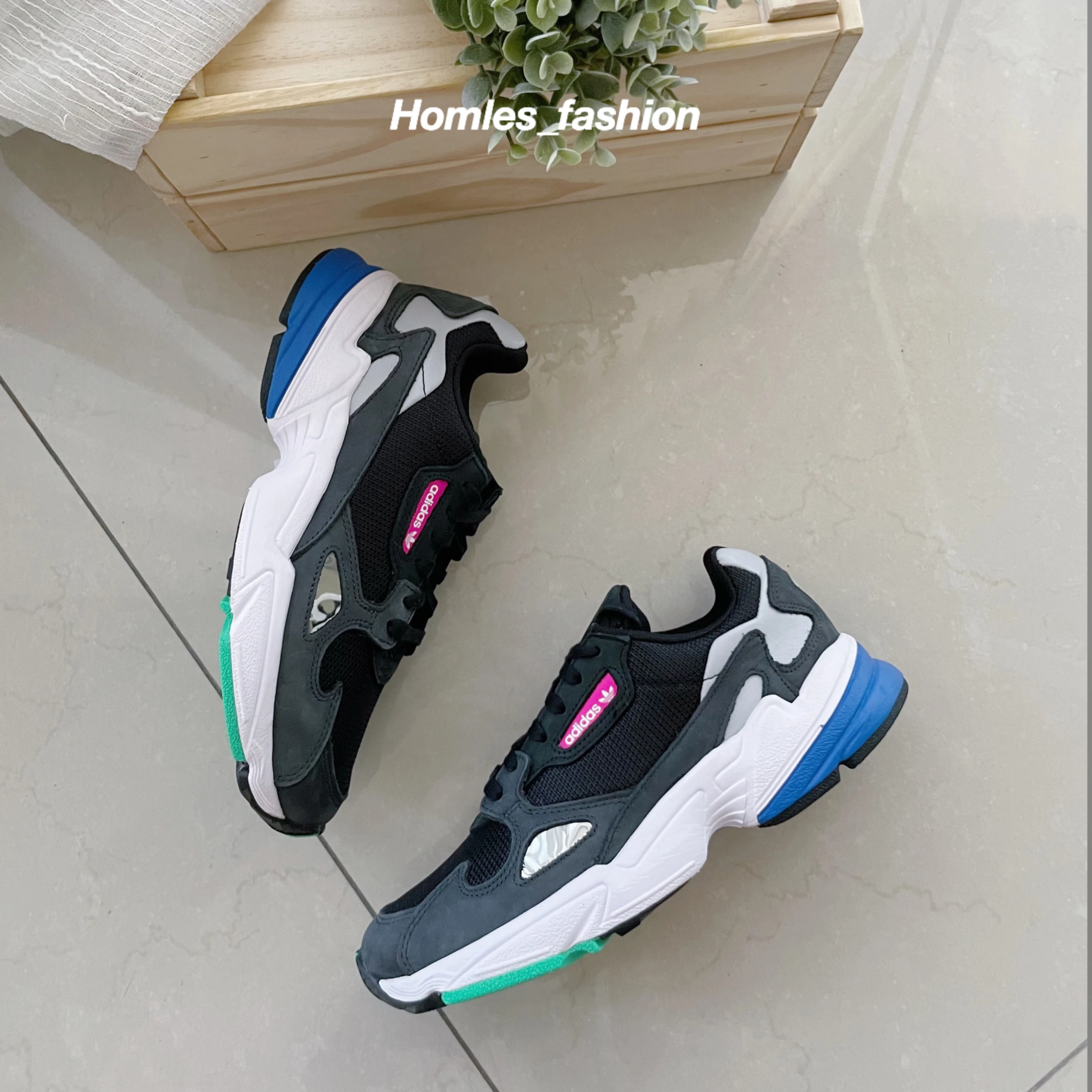[Holmes]ADIDAS FALCON F35270 煙燻灰 老爹鞋 增高