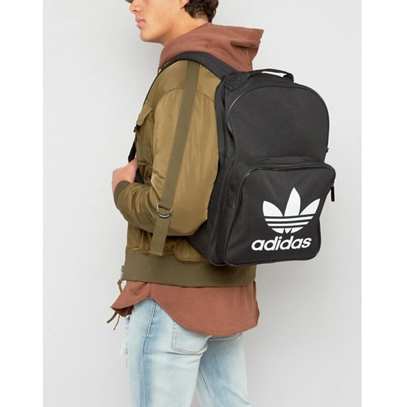 [Holmes]ADIDAS 大三葉草 後背包 BK6723 黑白