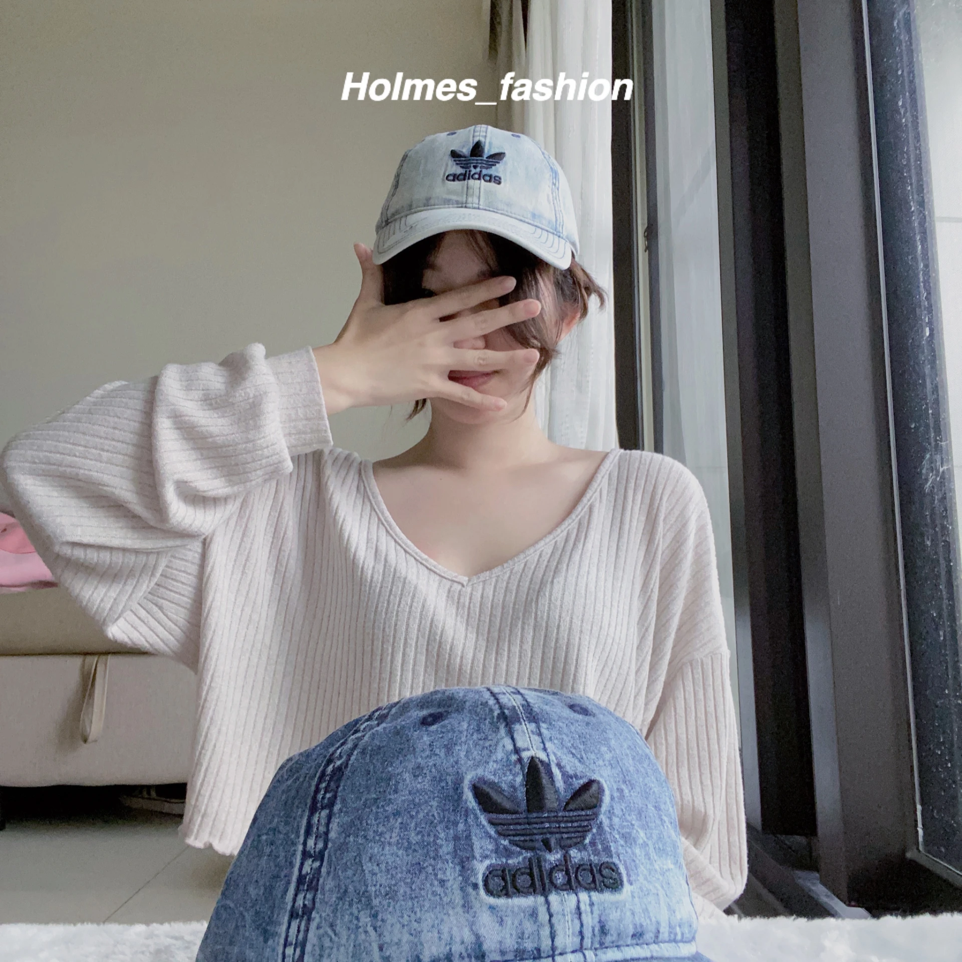 [Holmes]ADIDAS ORIGINALS 三葉草 刺繡 丹寧牛仔布 老帽 深牛仔 淺牛仔