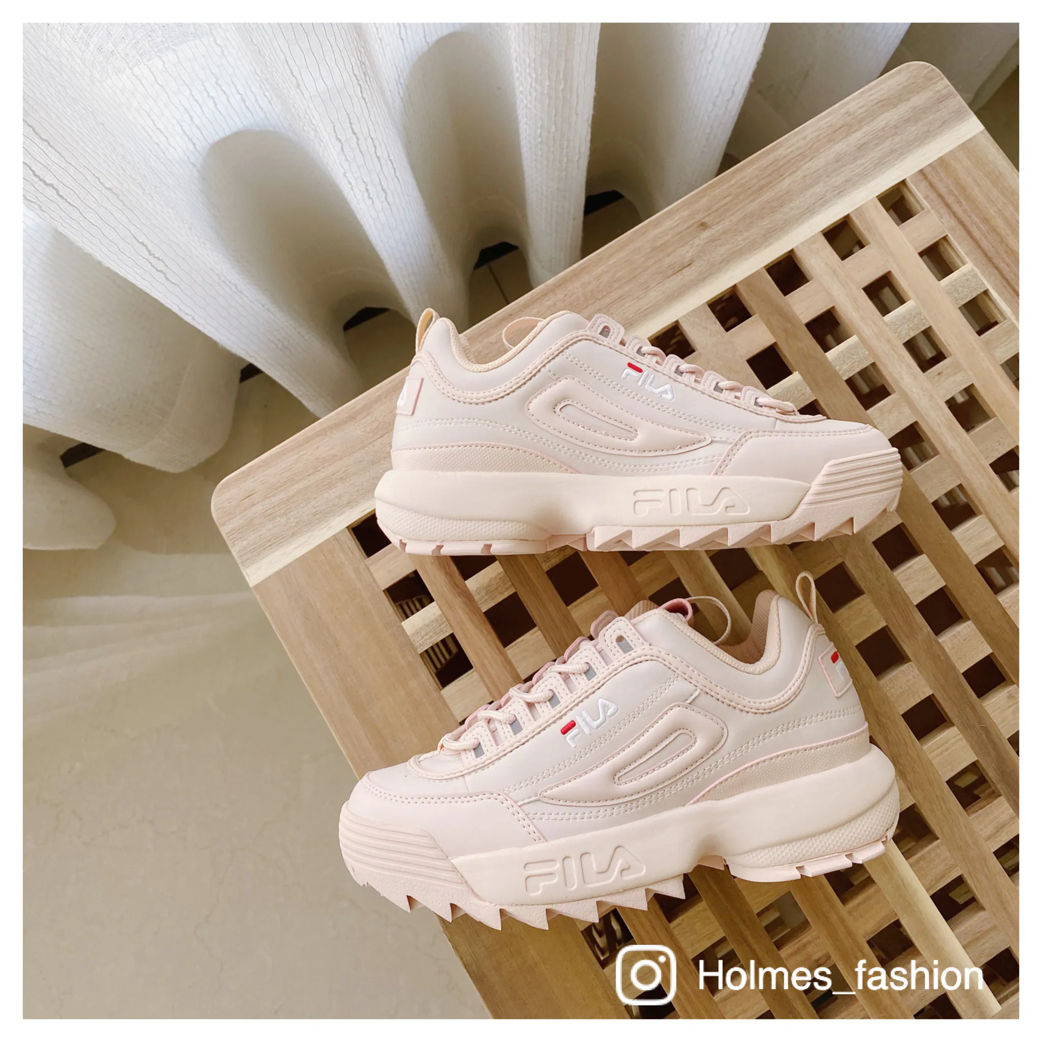 [Holmes]FILA disruptor 2 鋸齒老爹鞋FS1HTA1075X EPK 粉色