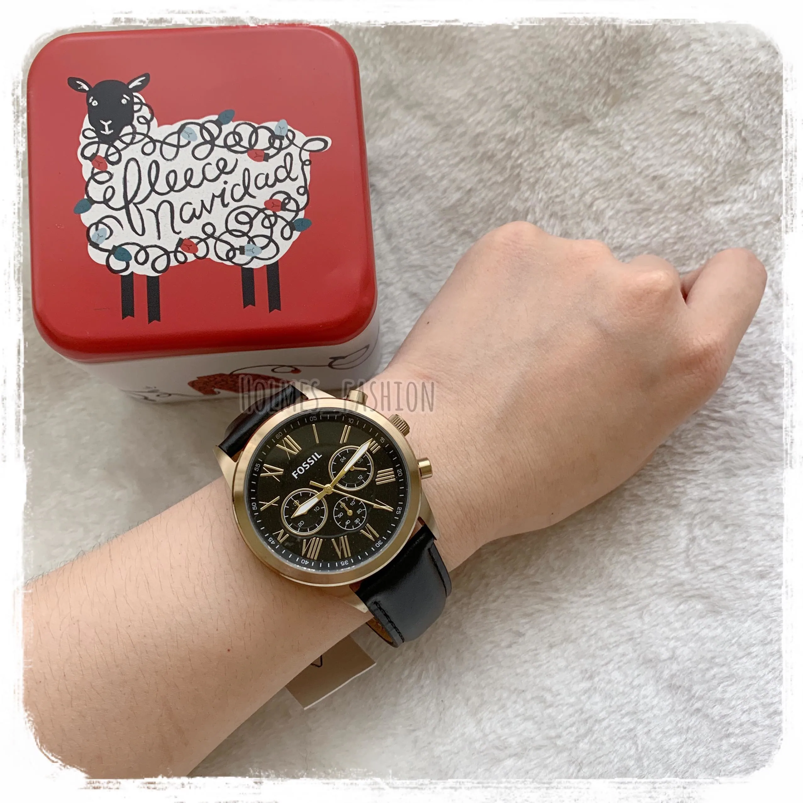 [Holmes]FOSSIL 手錶 BQ2192 男錶 復古黑 銅金 43mm