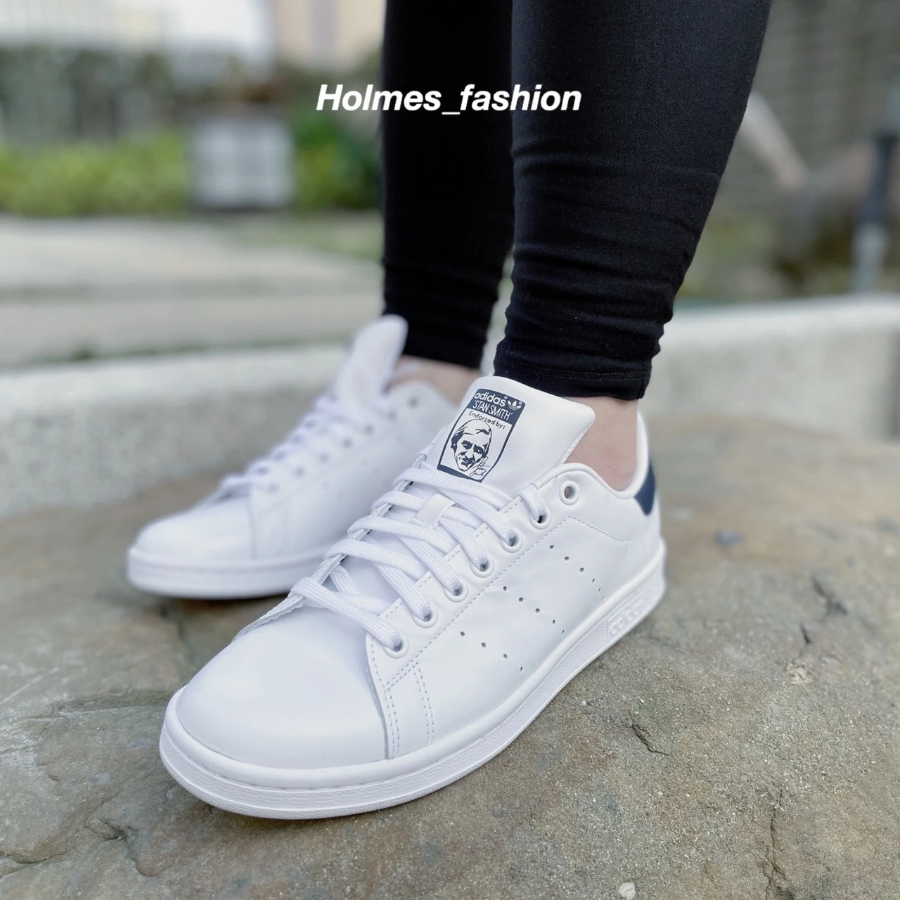 [Holmes]ADIDAS STAN SMITH 深藍 復古 休閒 小白鞋 NAVY M20325