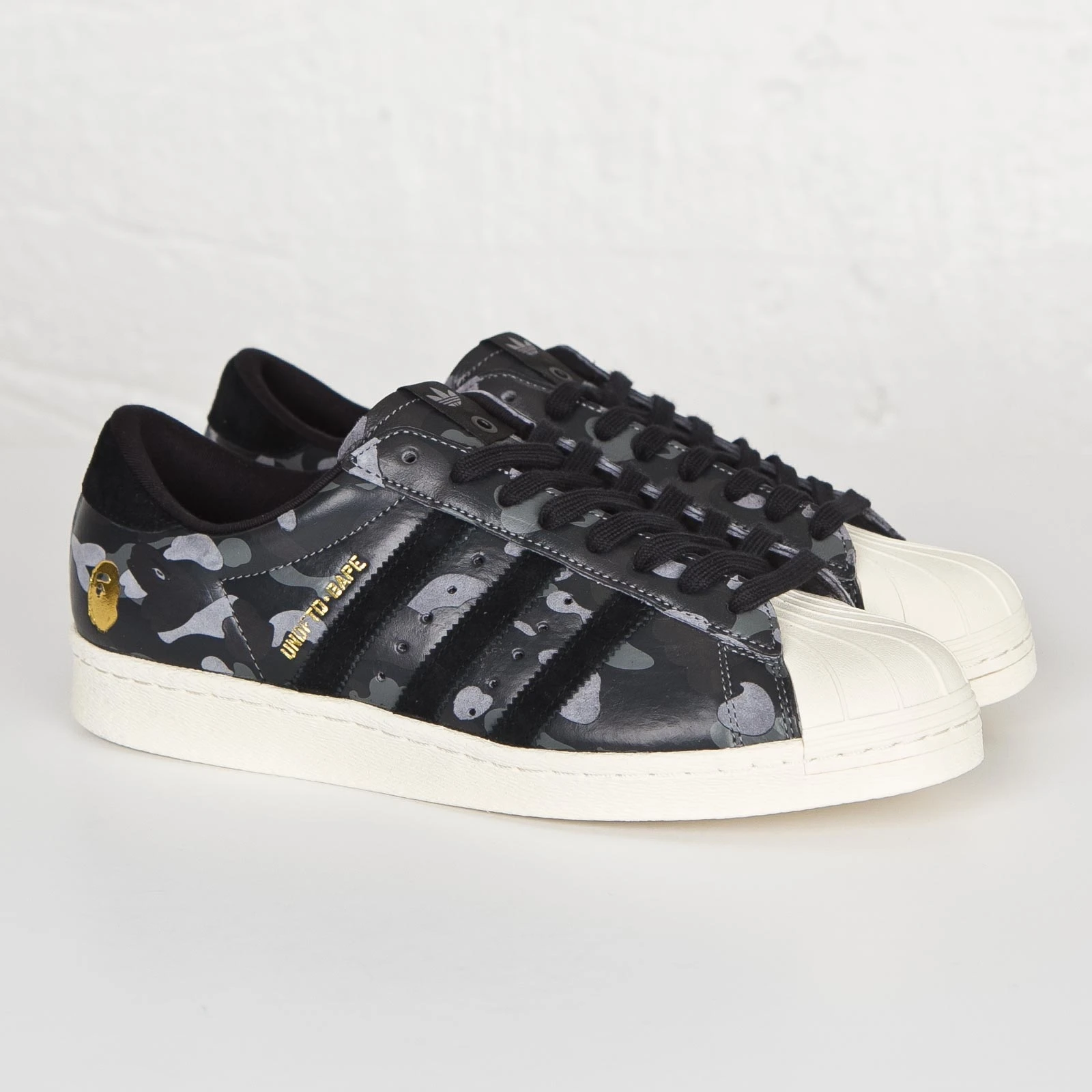 ADIDAS SUPERSTAR 80v UNDEFEATED X BAPE S74774 黑色 26.5 cm