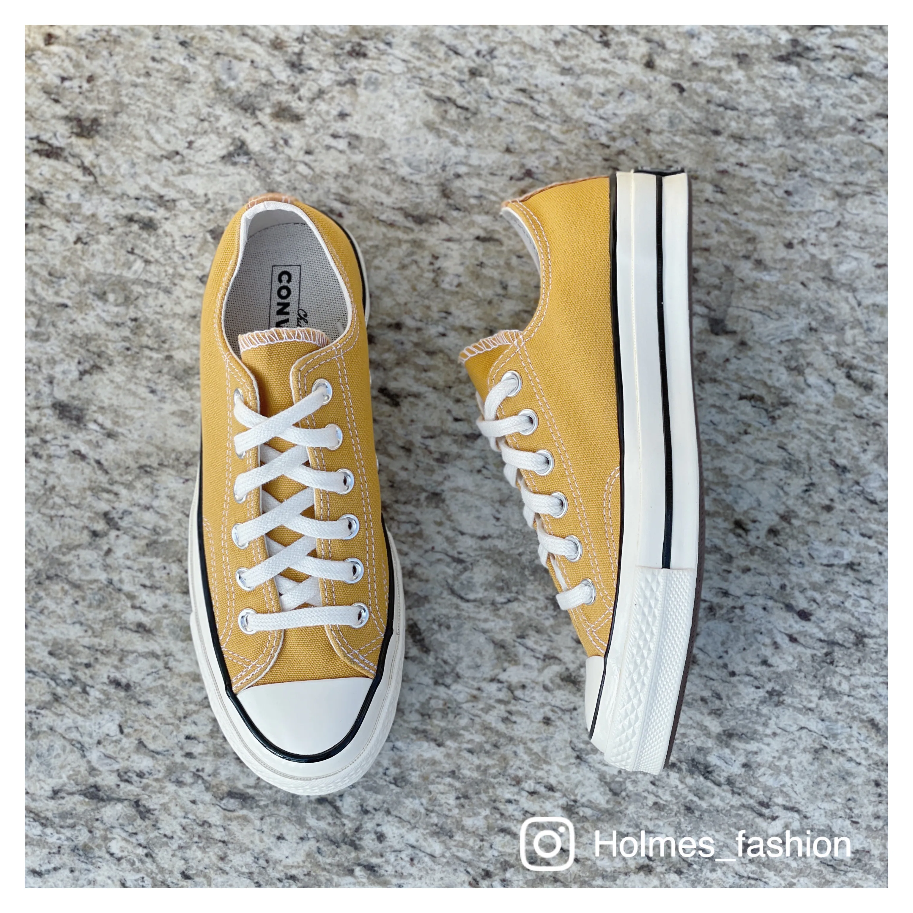 [Holmes]CONVERSE 1970 低筒 芥末黃 帆布鞋 奶油底 出清特賣