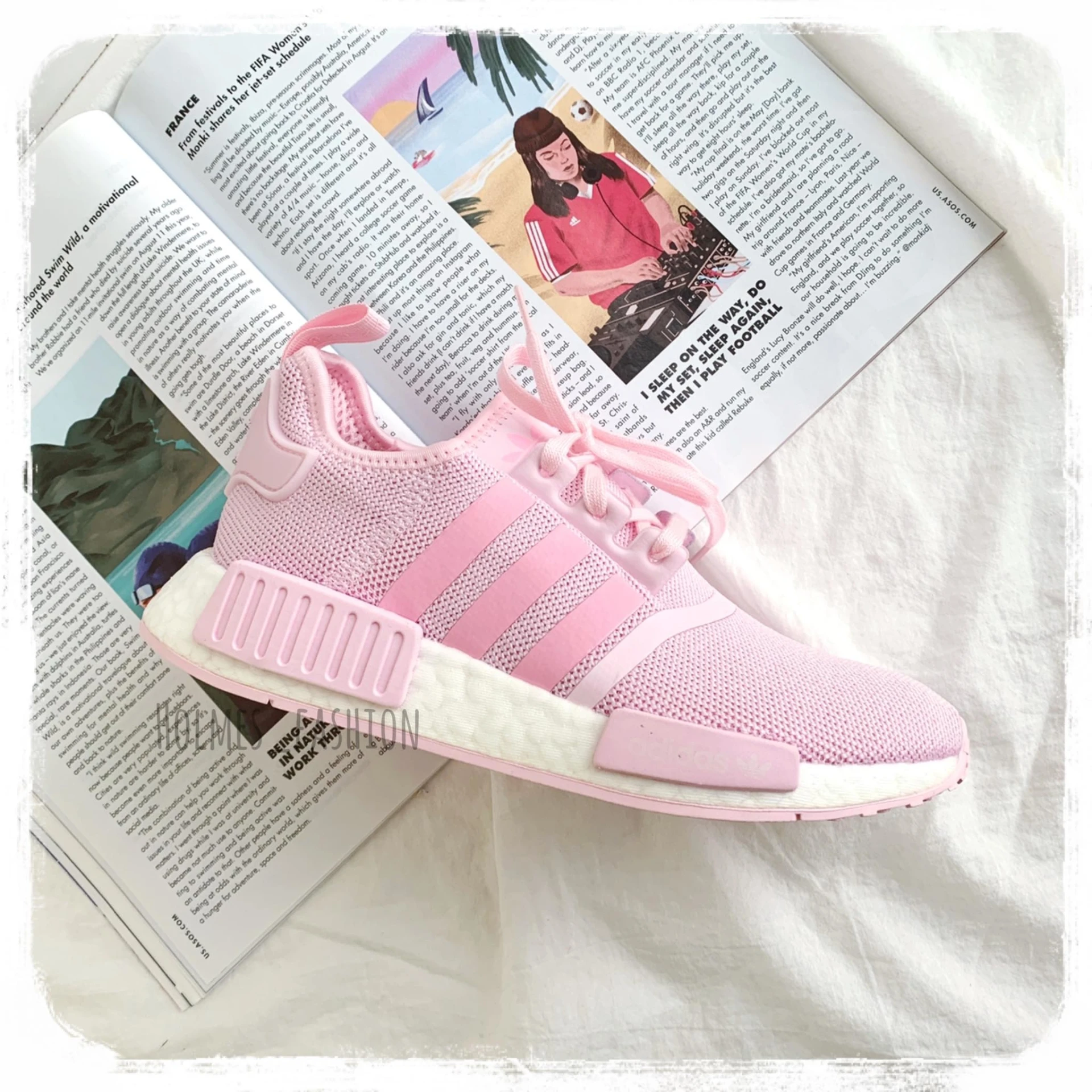 ADIDAS NMD_R1 J 粉色  G27687