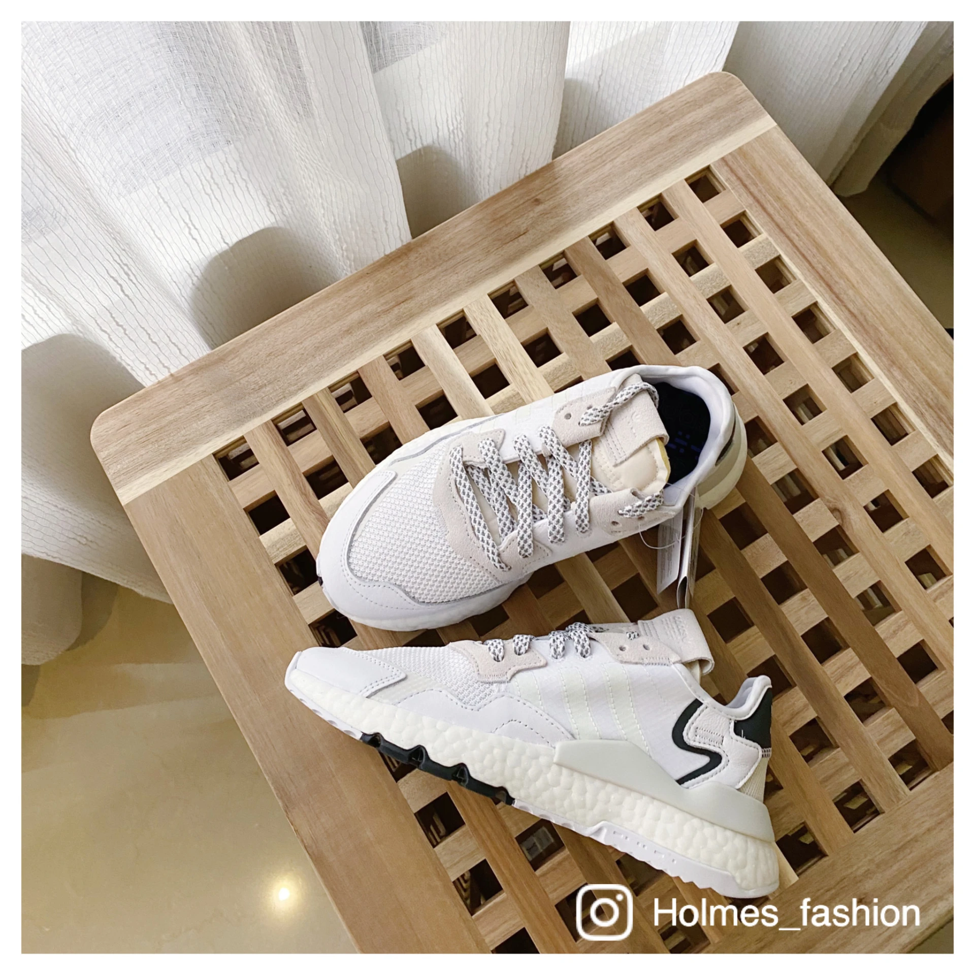 [Holmes]ADIDAS NITE JOGGER 白灰 3M 反光 EE6255
