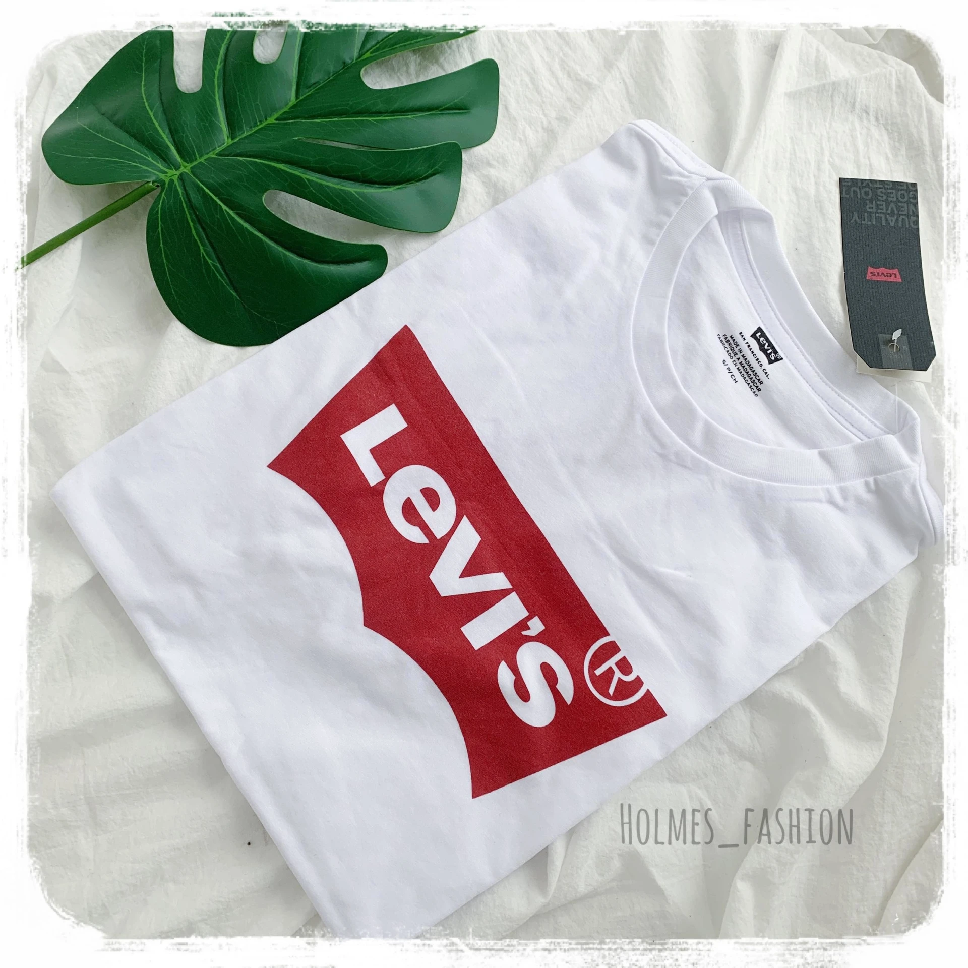 [Holmes]LEVI'S 經典白紅 LOGO 基本款短袖 (成人男版)