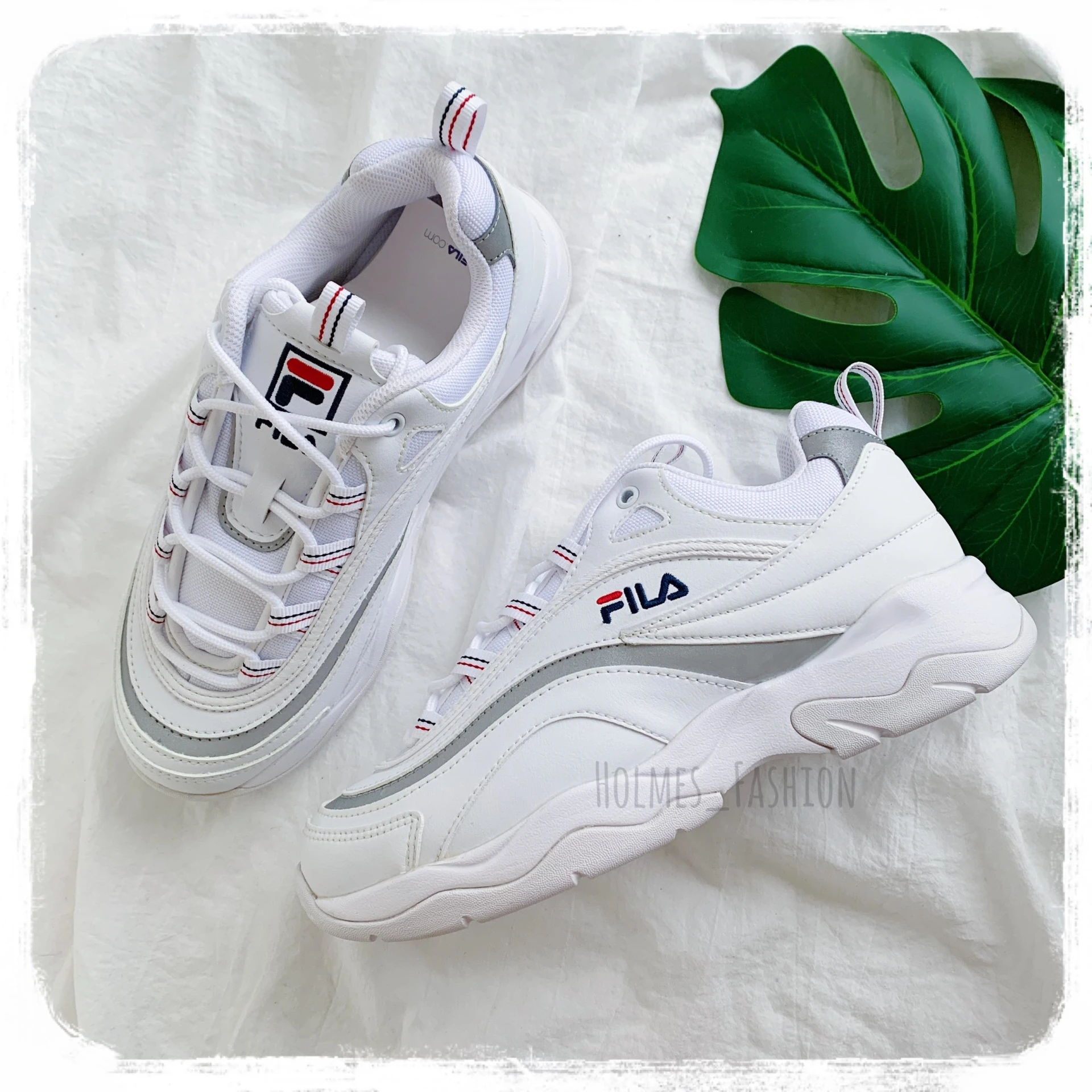[Holmes]FILA RAY FS1S1A1165X WWT 白銀 厚底 增高 老爹鞋 金裕貞