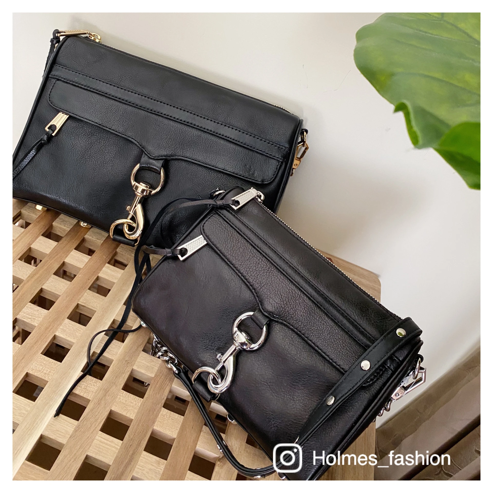 [Holmes]REBECCA MINKOFF  M.A.C 鍊條包 大款黑色金鍊/小款銀鍊 側背包
