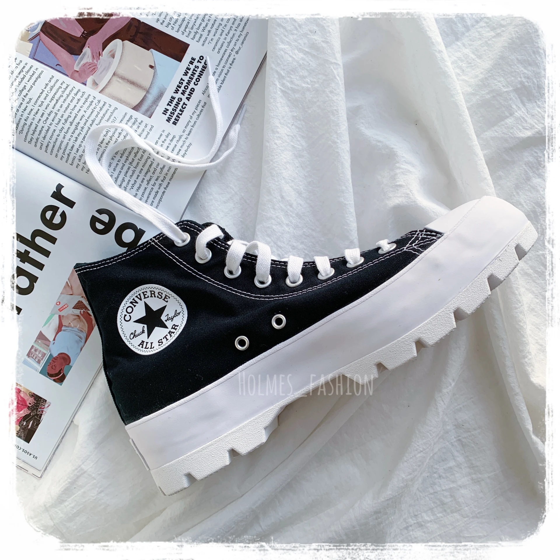 [Holmes]CONVERSE CHUCK TAYLOR ALL STAR LUGGED 高筒 厚底 增高 鬆糕鞋 帆布鞋 565901C