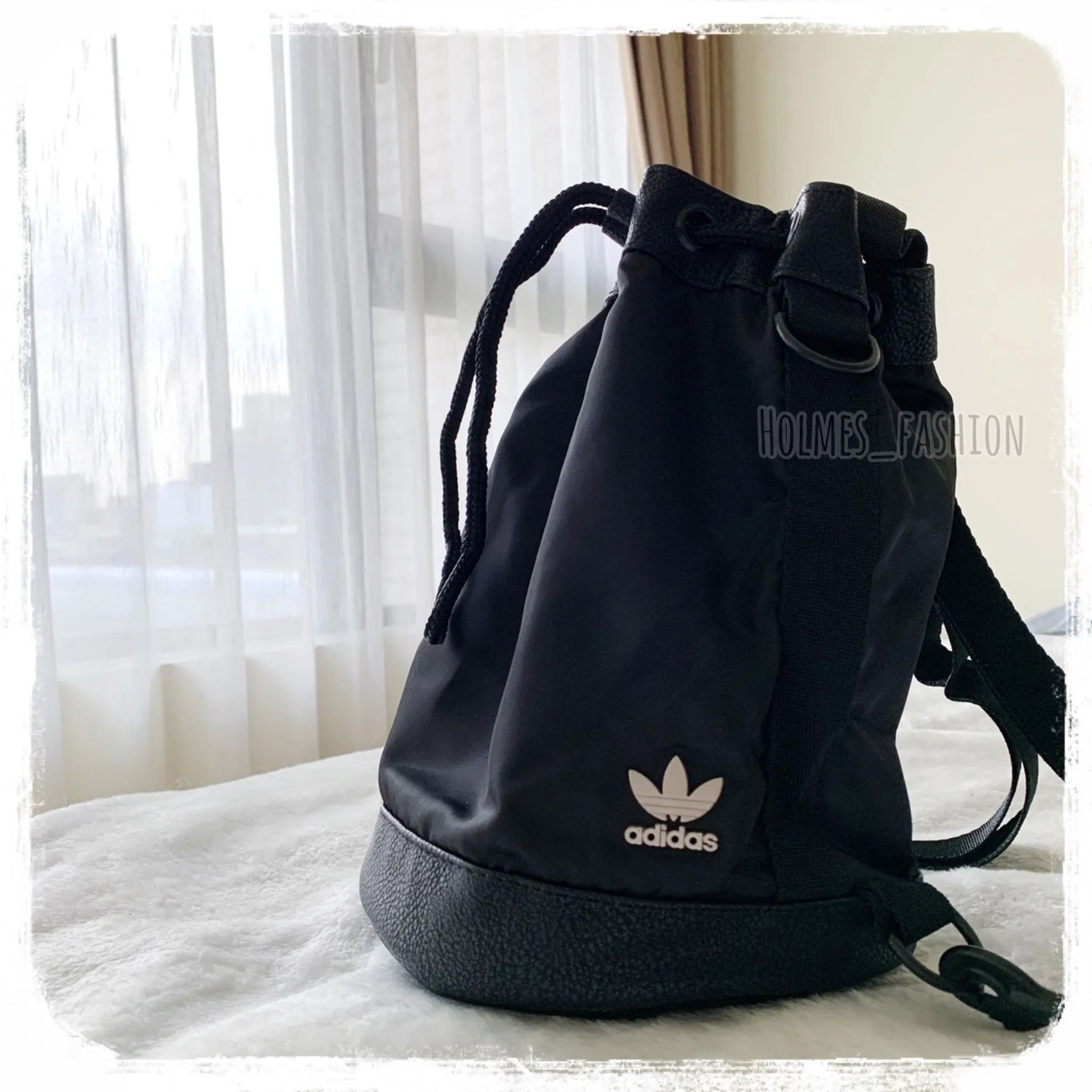 [Holmes]ADIDAS 三葉草 尼龍 水桶包 側背 後背 國外限定