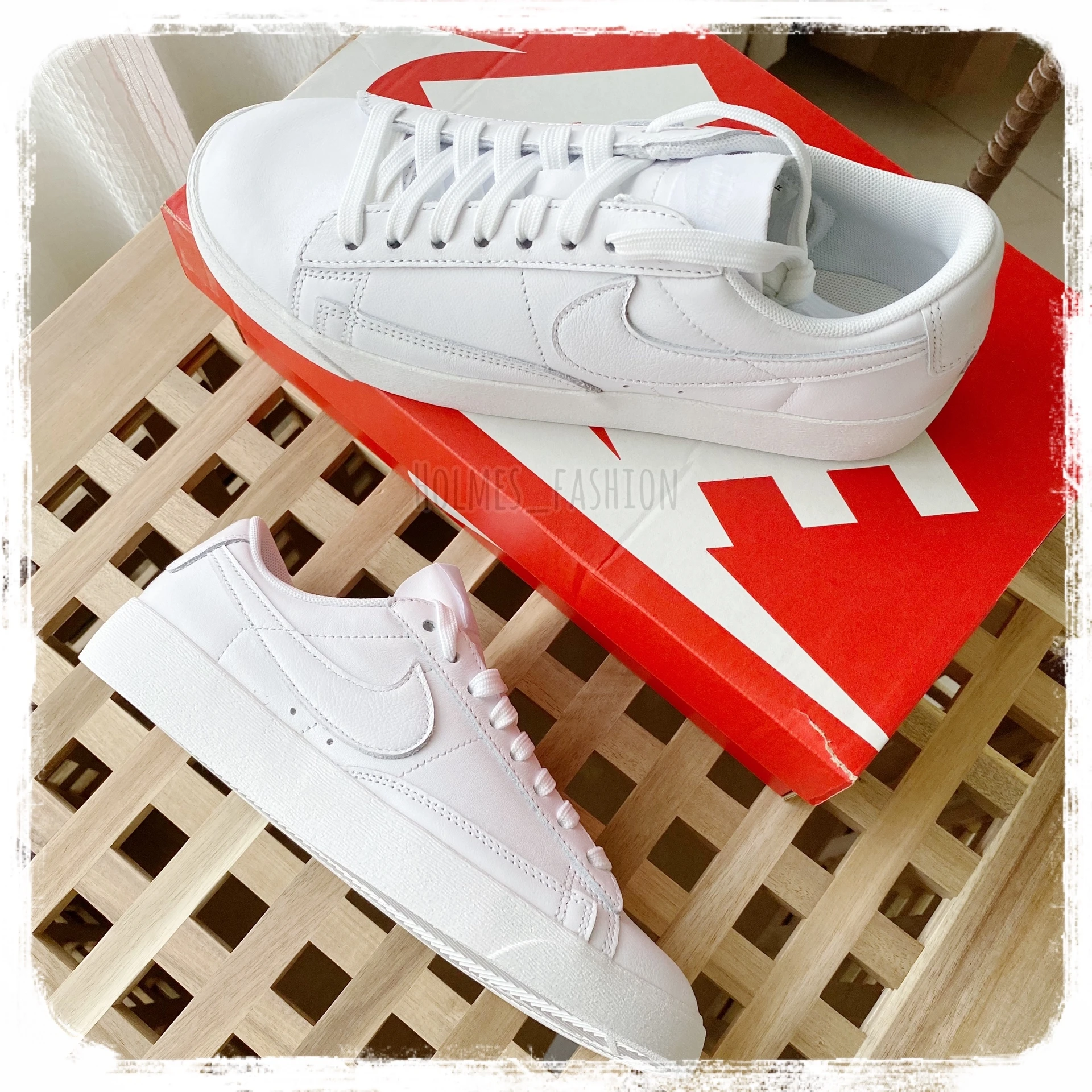 [Holmes]NIKE BLAZER LOW 全白 小白鞋