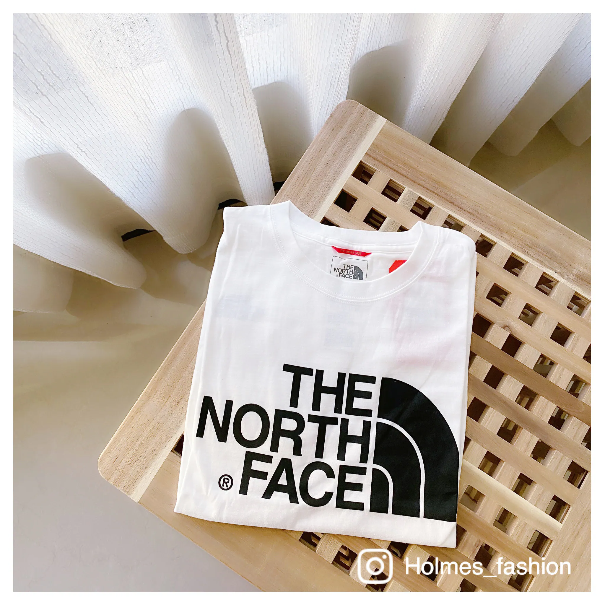 [Holmes]THE NORTH FACE 北臉  胸口大LOGO 短袖 白
