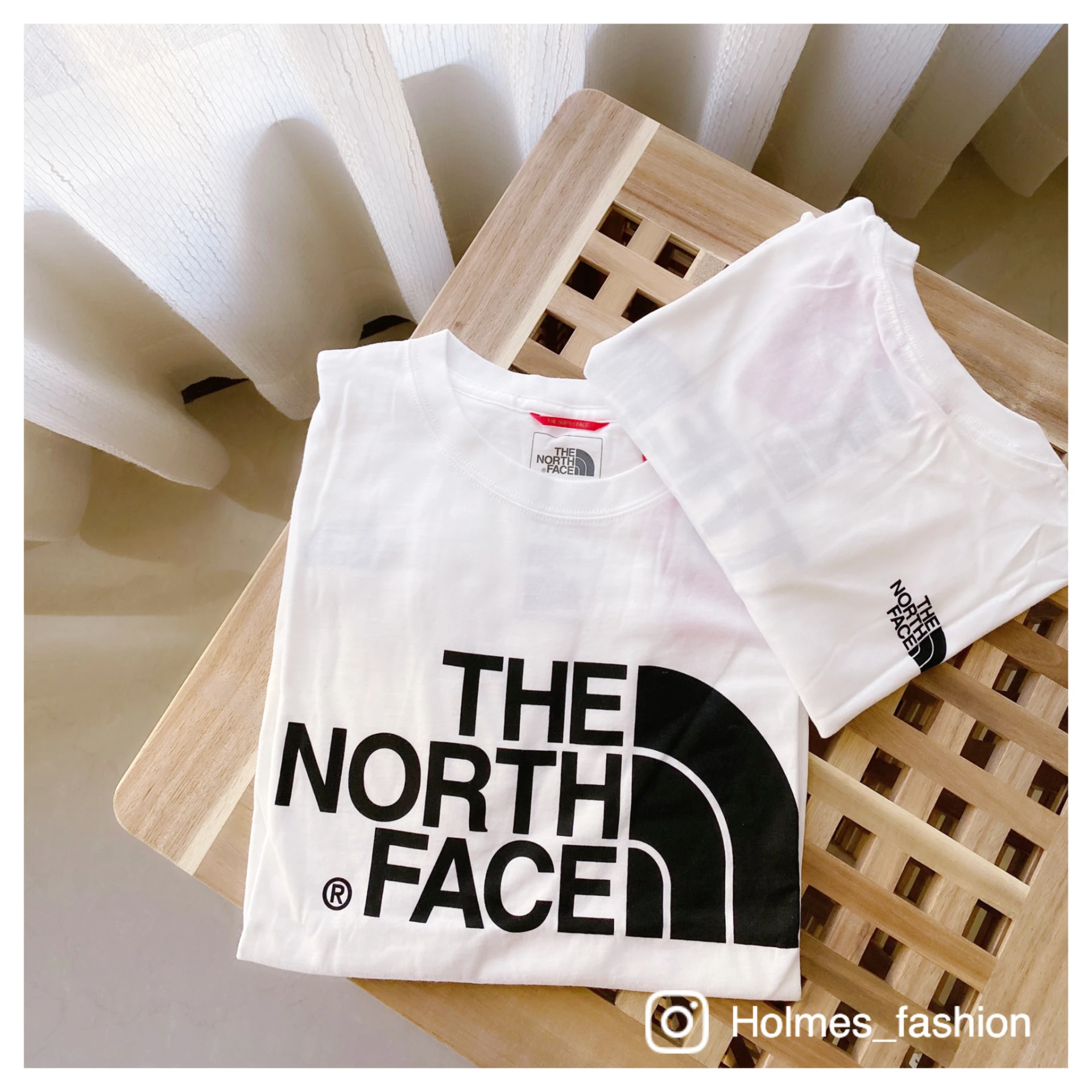[Holmes]THE NORTH FACE 北臉  胸口大LOGO 短袖 白