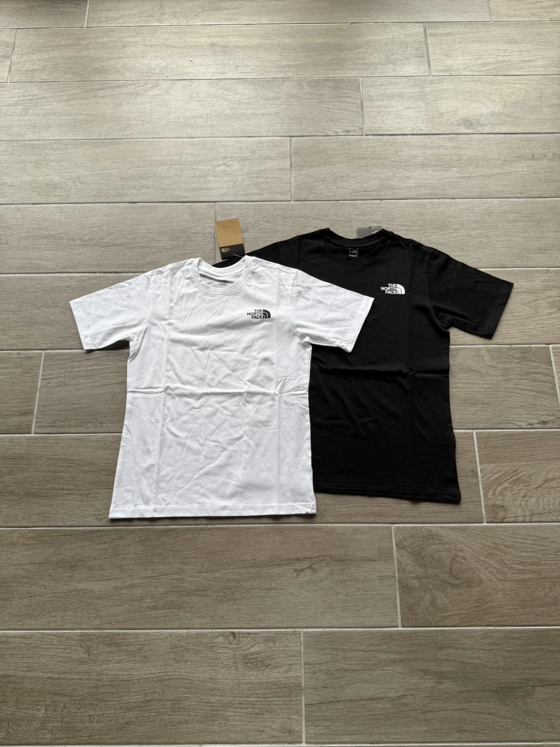 Holmes|THE NORTH FACE 北臉  男生女生同款 前後小LOGO 短袖 白/黑