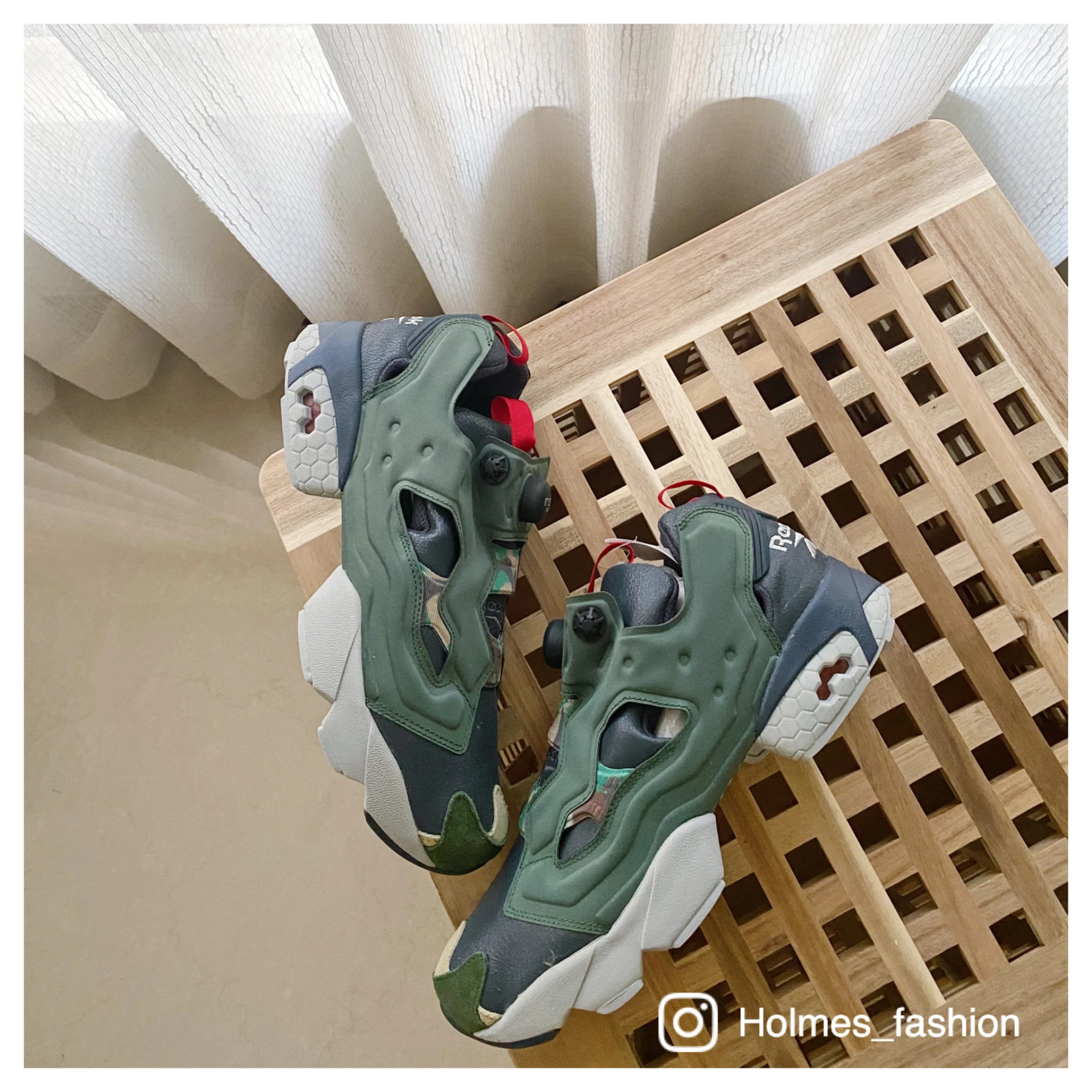 [Holmes]REEBOK PUMP AR1448 綠迷彩 29公分