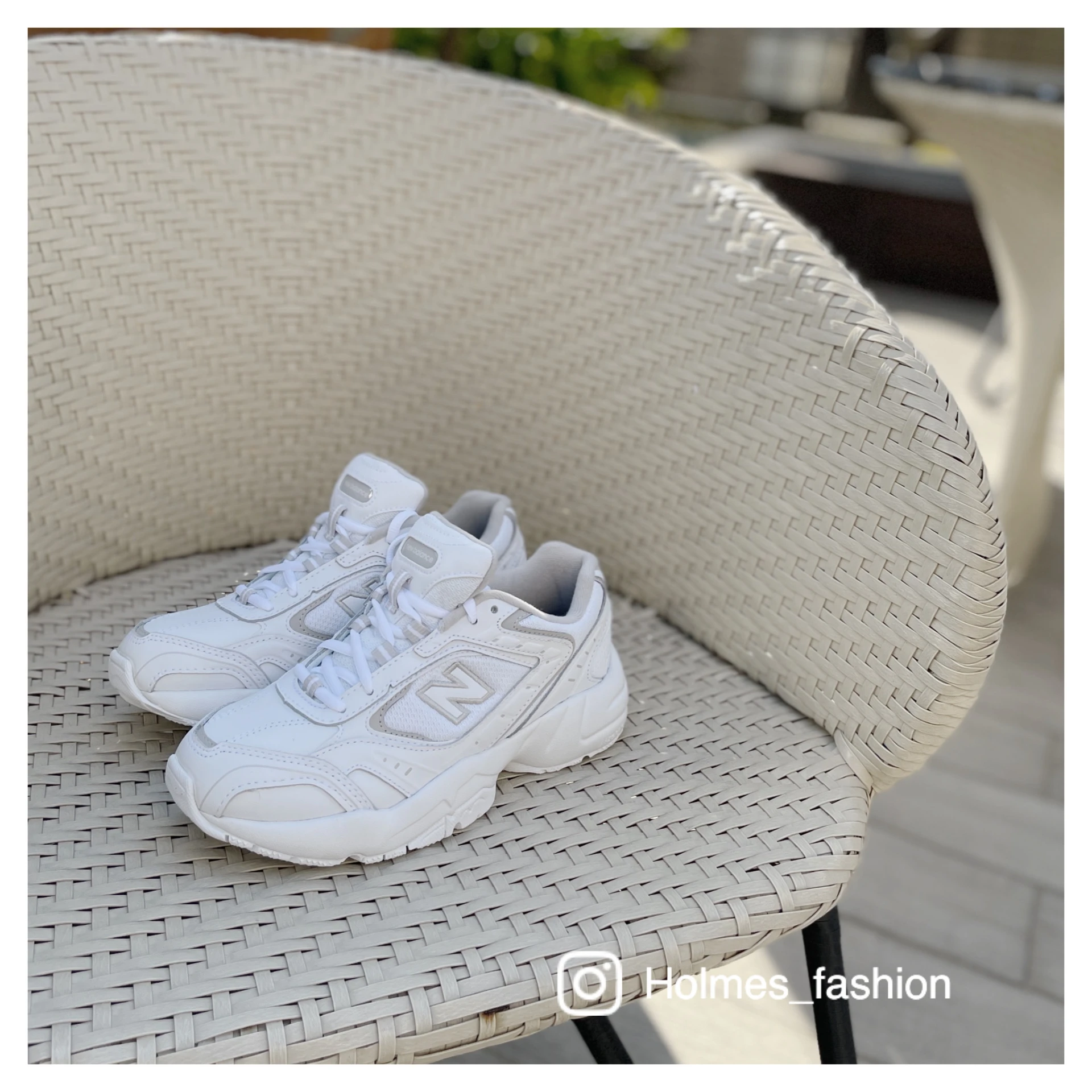 [Holmes]NEW BALANCE NB CM 452 HCC D楦 厚底 皮革 老爹鞋 全白奶茶