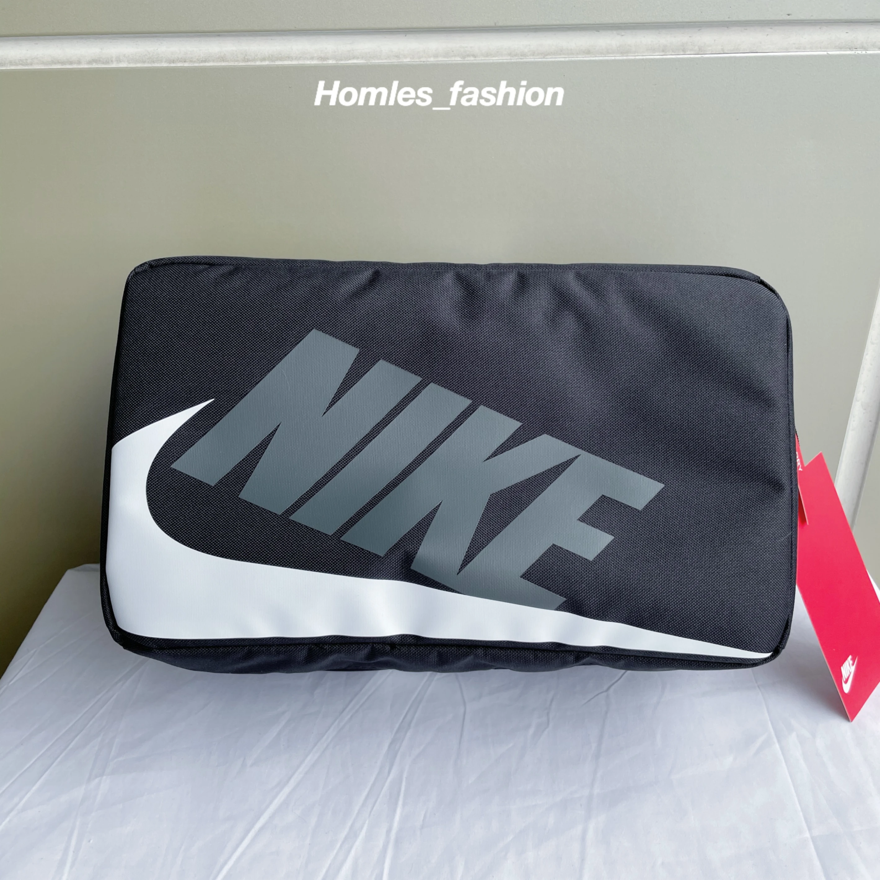 [Holmes]NIKE SHOE BOX 鞋袋 鞋盒 健身包 手拿包 手提鞋袋 黑色 CW9266-010