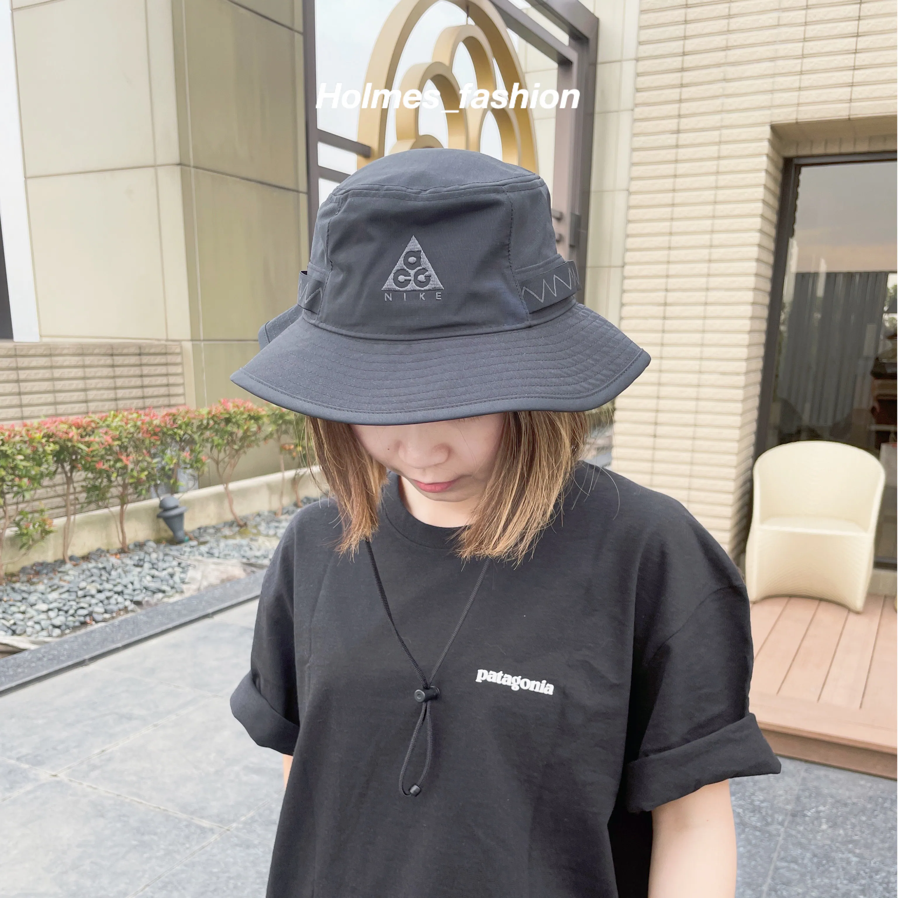 [Holmes]NIKE ACG Bucket Hat 漁夫帽 CU6525-010 黑色  S/M