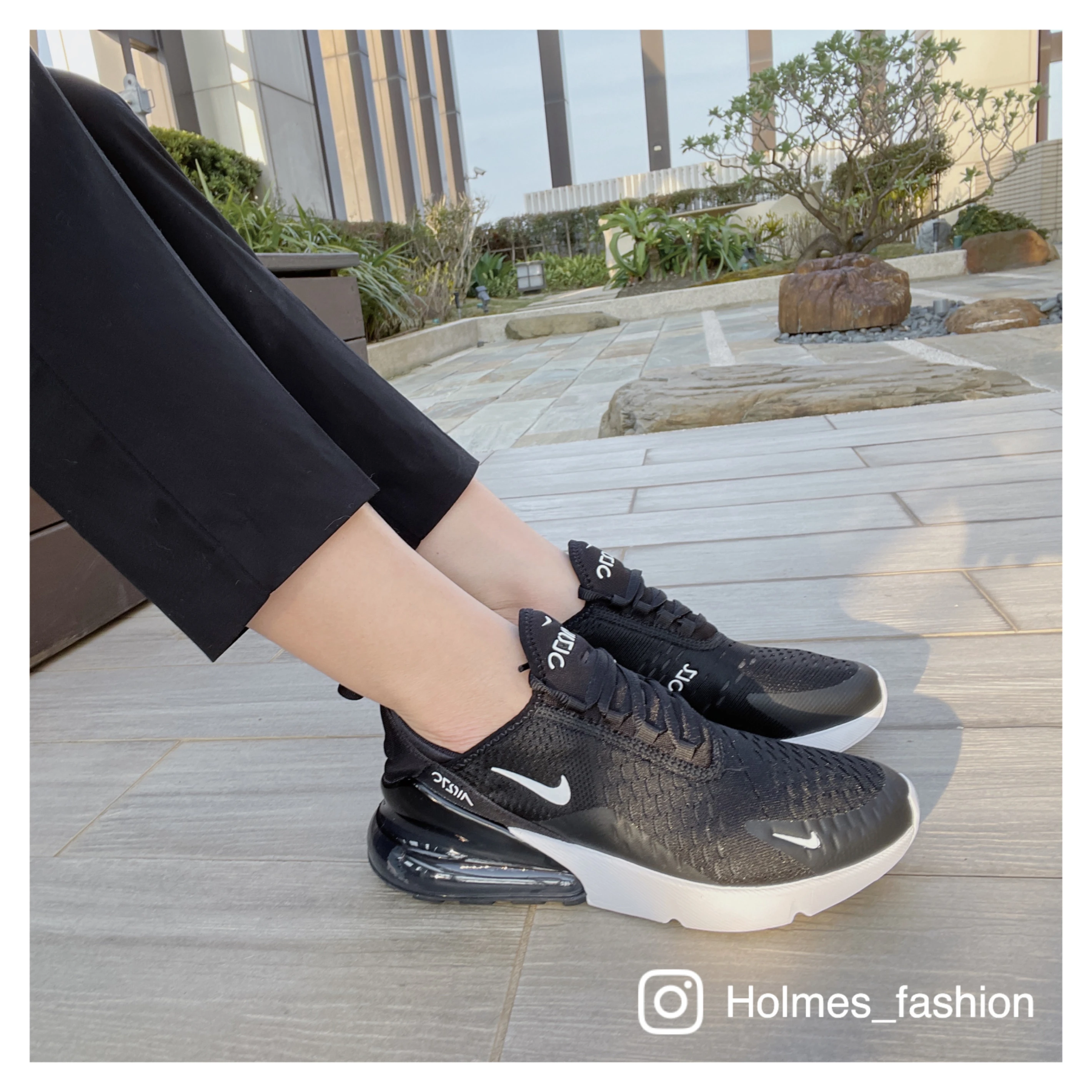 [Holmes]NIKE AIR MAX 270 黑白色 氣墊 慢跑鞋 AH6789 001