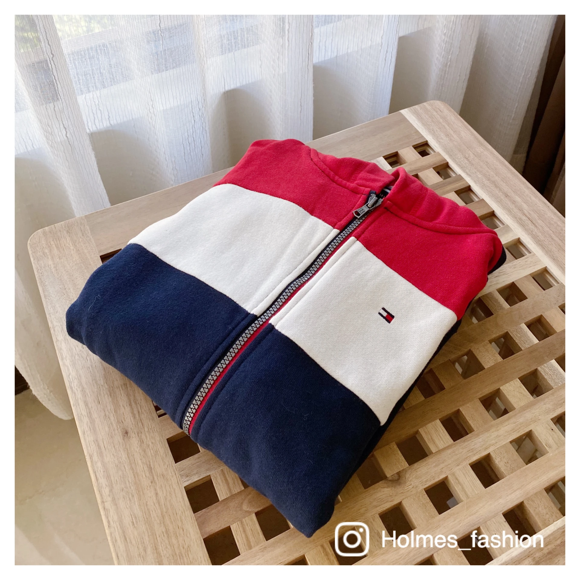 [Holmes]TOMMY HILFIGER 大童版(青年版) 經典配色 棉製連帽外套