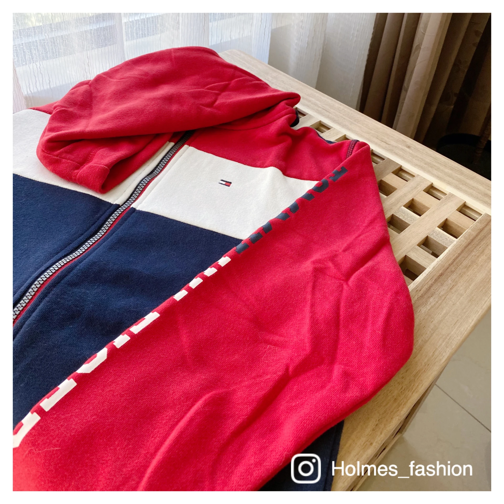 [Holmes]TOMMY HILFIGER 大童版(青年版) 經典配色 棉製連帽外套
