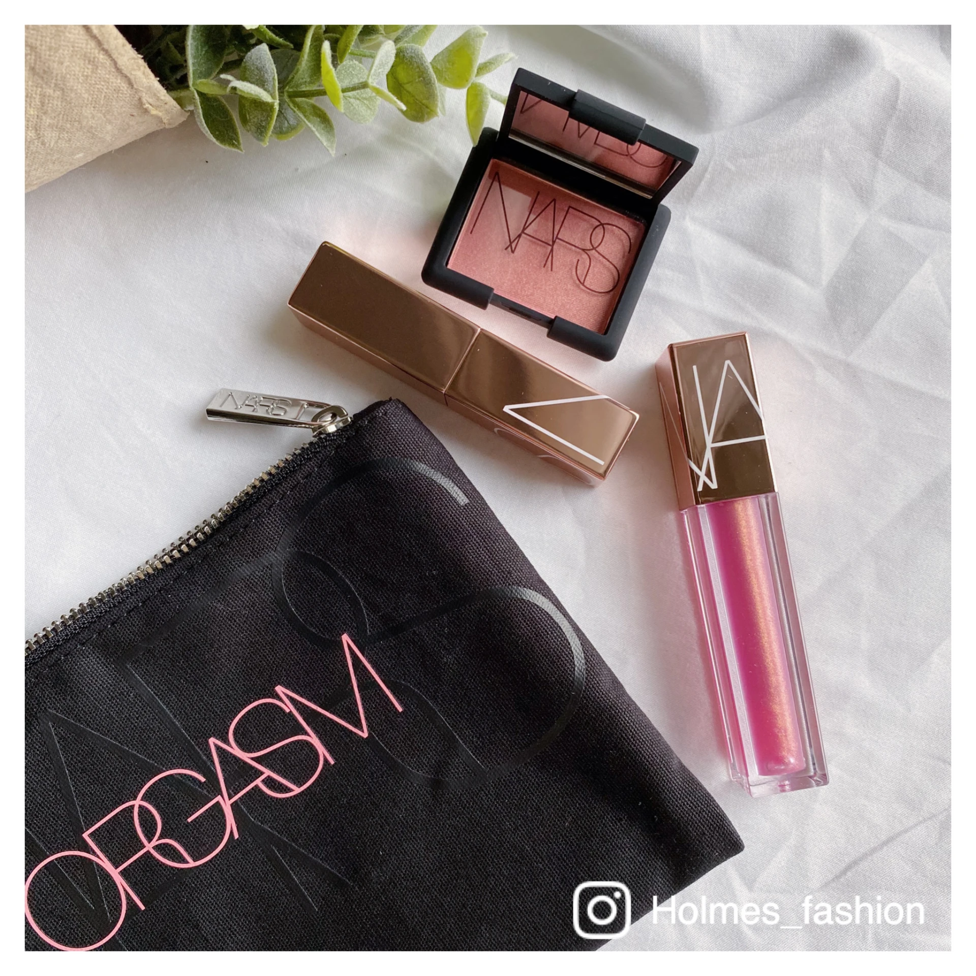 [Holmes]NARS 高潮色號 玫瑰金套裝 唇膏 唇釉 腮紅