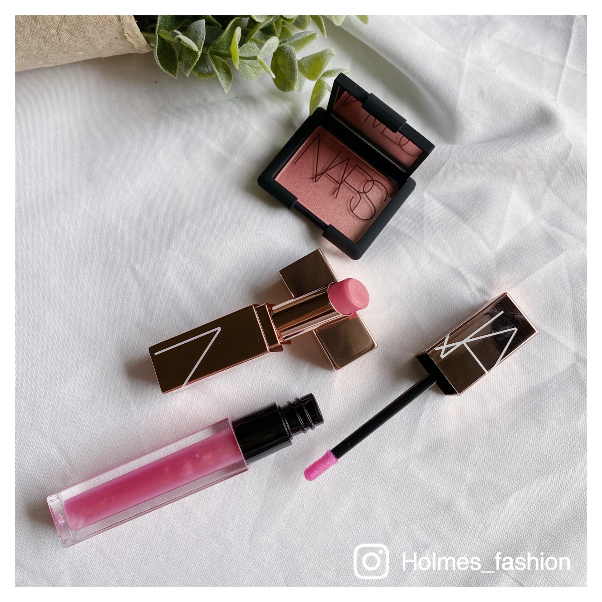 [Holmes]NARS 高潮色號 玫瑰金套裝 唇膏 唇釉 腮紅