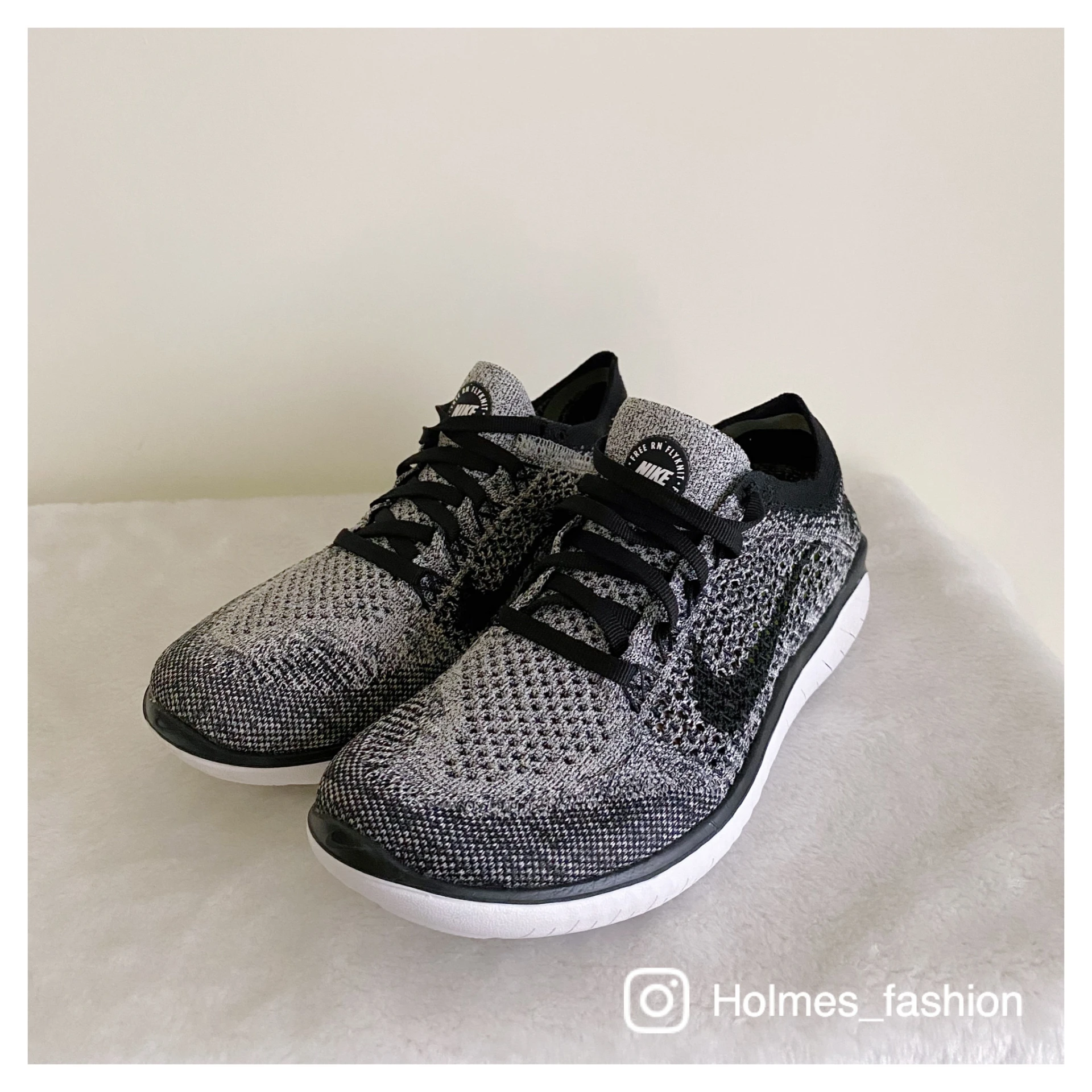 [Holmes]NIKE FREE RN FLYKNIT 2018 942839-101 黑雪花
