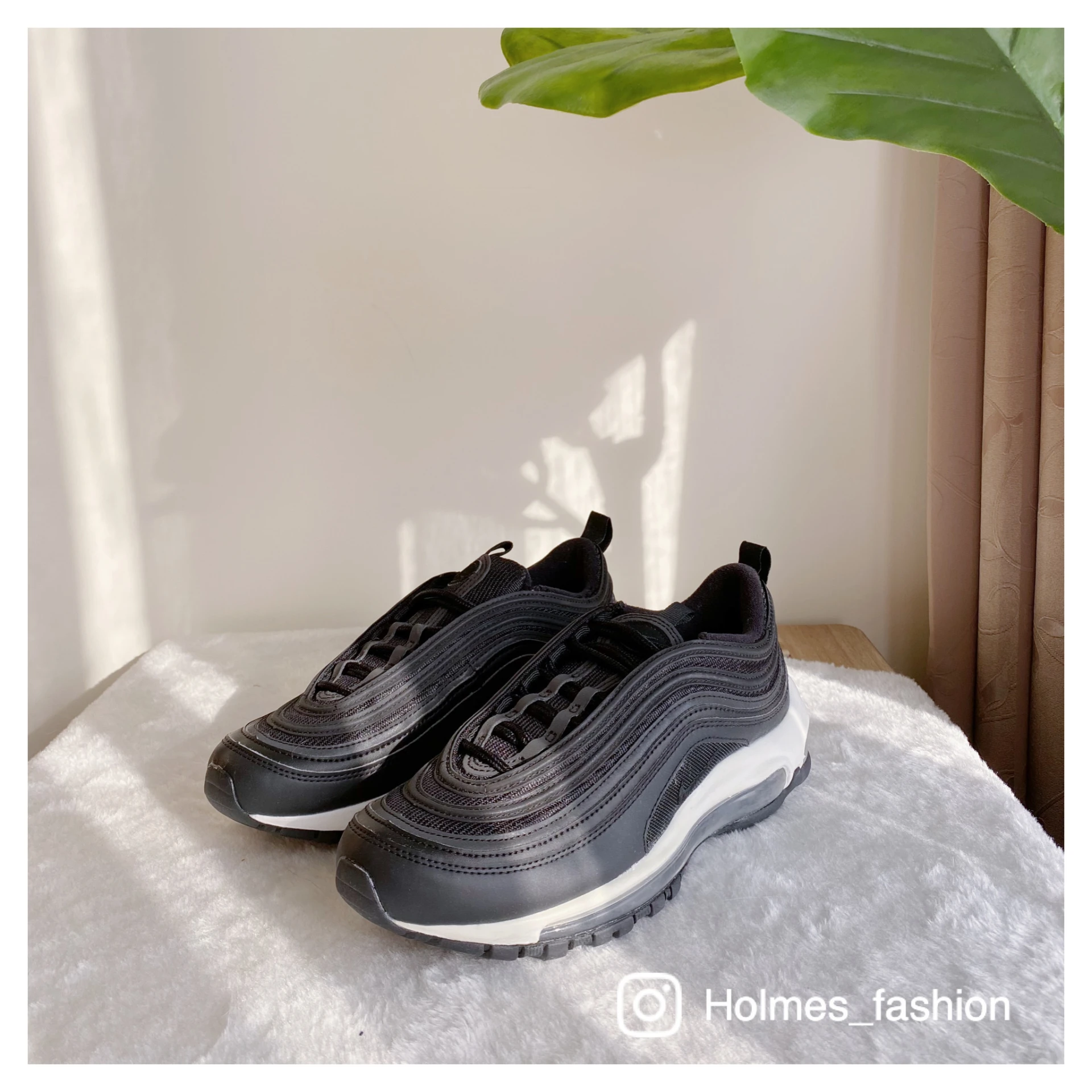 [Holmes]NIKE AIR MAX 97 w 921733-006 黑白 黑底 (有瑕疵)