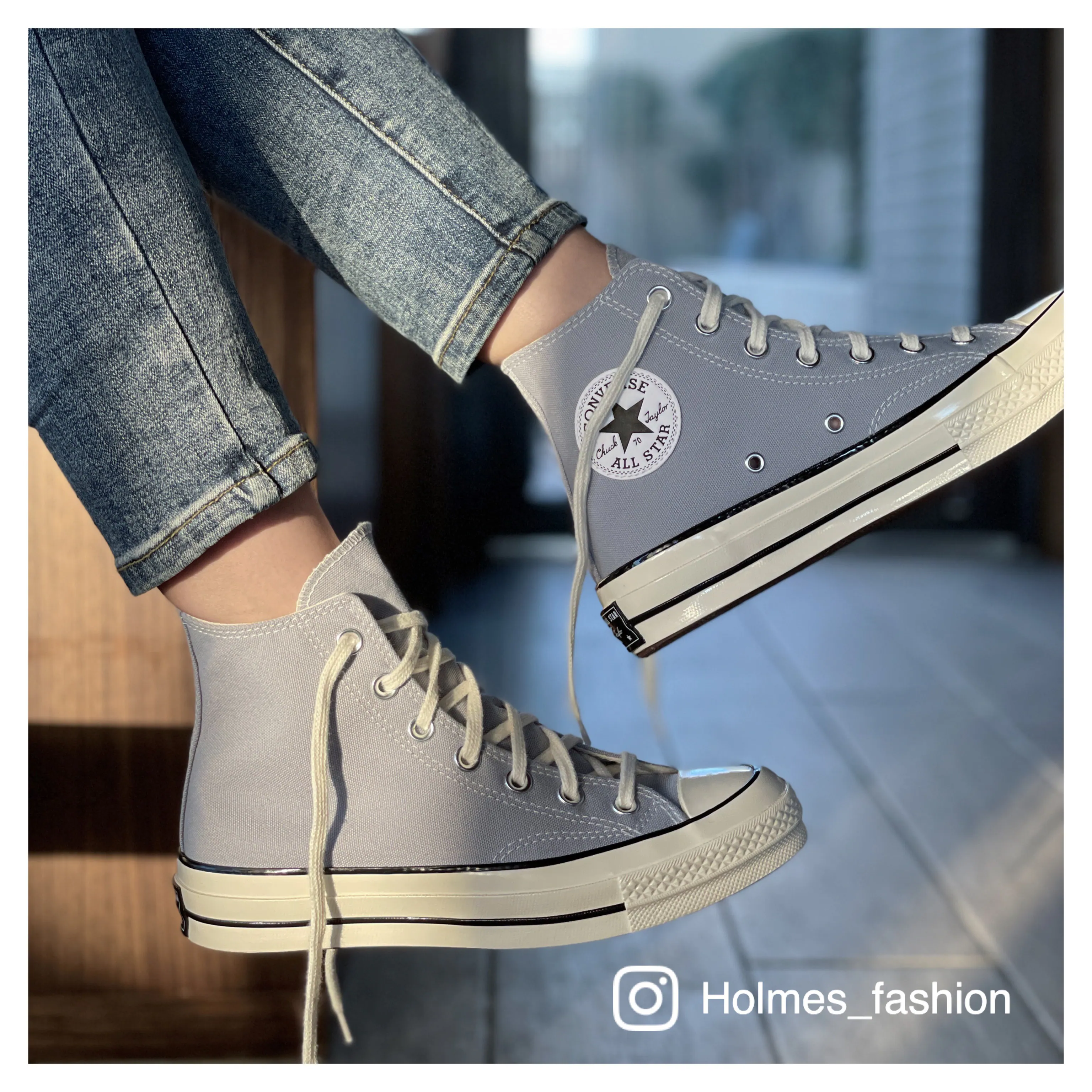 [Holmes]CONVERSE CHUCK 1970 高筒 帆布鞋 新款莫蘭迪灰 霧霾灰 灰藍色 (預購) 170552C