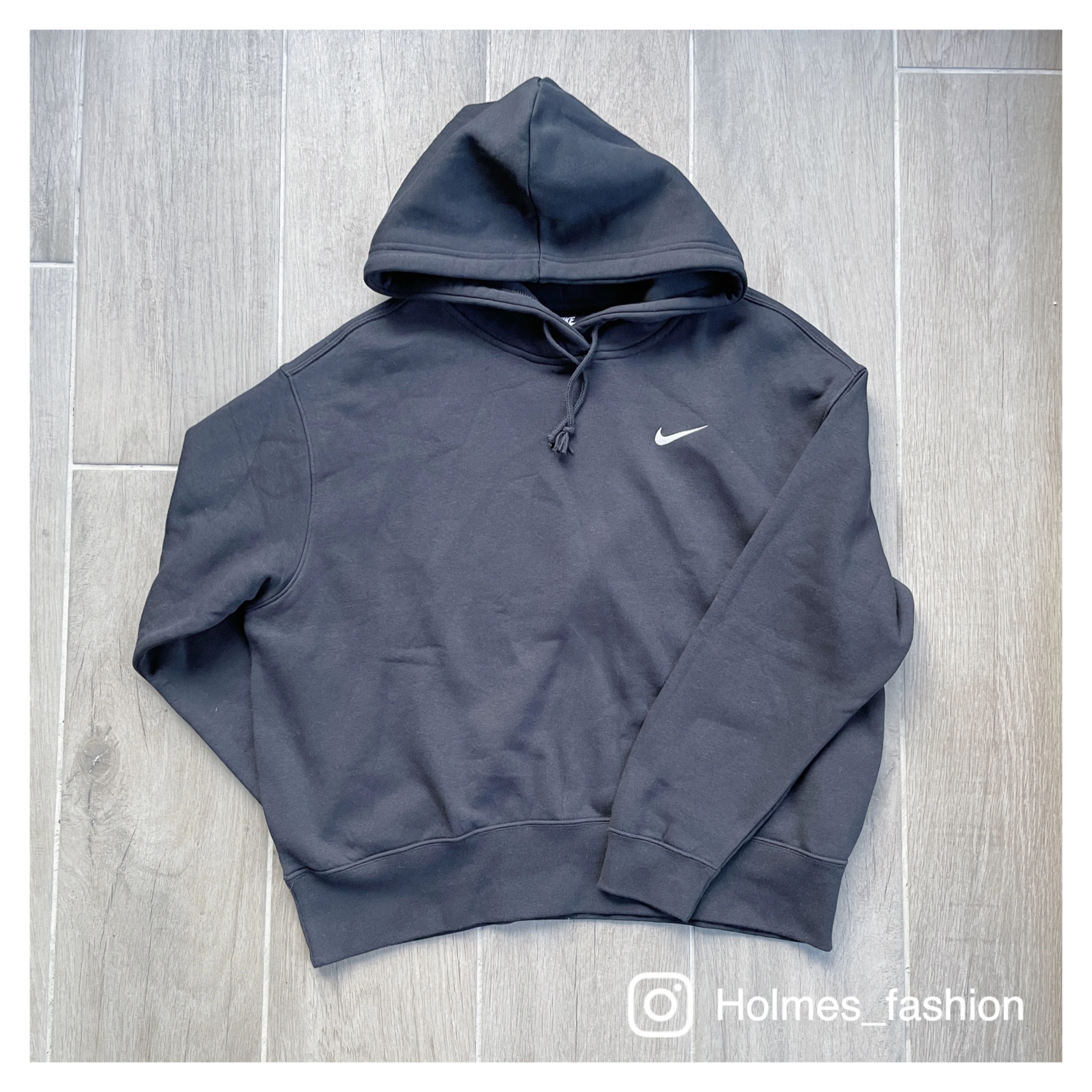 [Holmes]NIKE HOODIE 新色! 小勾勾 女版 短版 連帽衛衣 帽踢 帽TEE 藕粉/黑色/奶油色 CZ2591-645 / CZ2591-010 / CZ2591-113 (現貨黑XL)