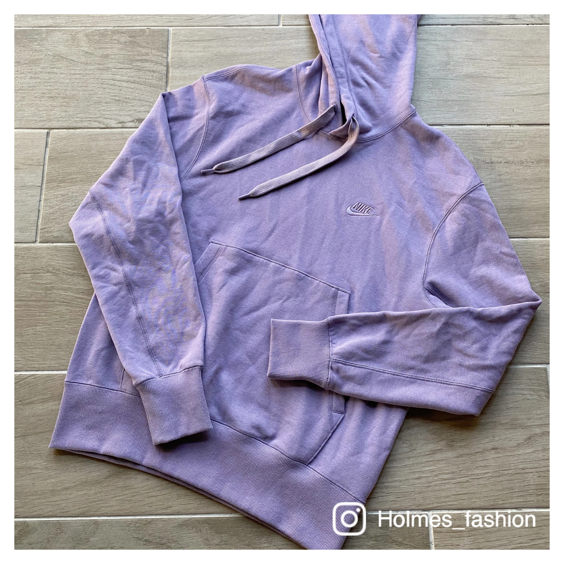 [Holmes]NIKE HOODIE 男版 刺繡LOGO 芋頭紫 藕紫 連帽衛衣 帽踢 帽TEE (現貨S)