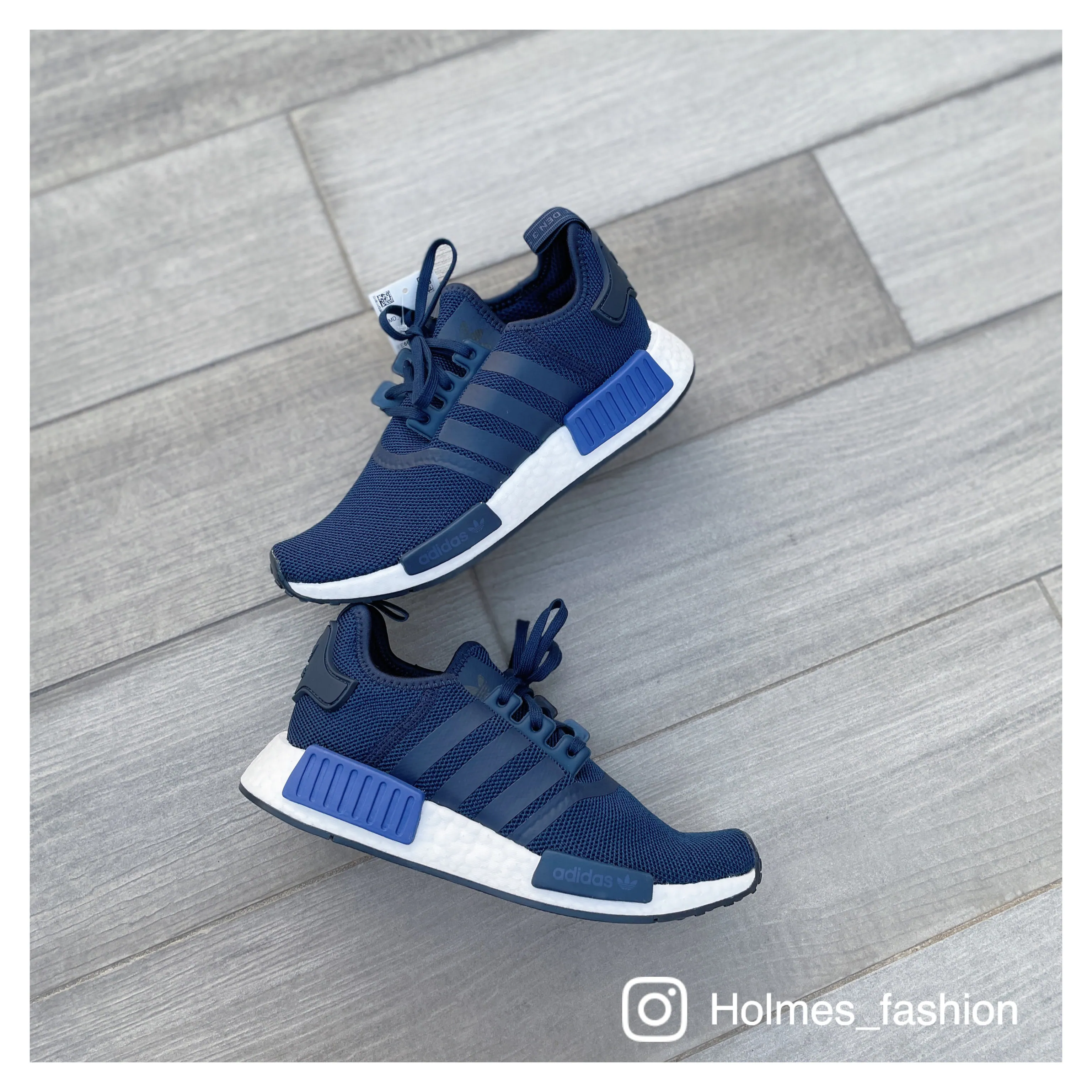 [Holmes]ADIDAS NMD R1 J 藍色 海軍藍 EE6675